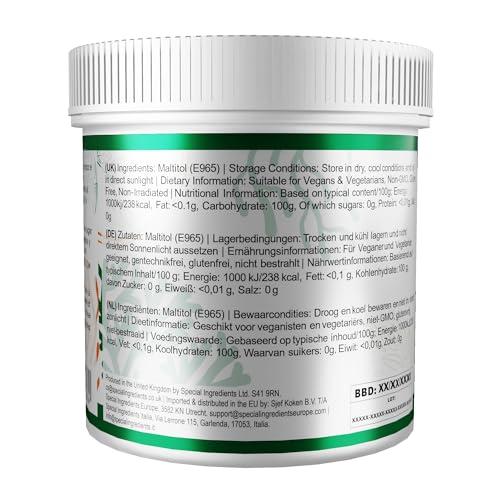 SPECIAL INGREDIENTS Maltitol Powder 5kg Premium Quality, Vegan, Non-GMO, Gluten Free, Non-irradiated Recyclable Container