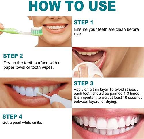 Pelinuar Tooth Paint,Instant Teeth Whitening Paint,Power Teeth Whitening Gel,Gentle Teeth Gel,Tooth Polish Uptight White for Sensitive Teeth, Safe & Effective for Women and Men (1 Pcs)