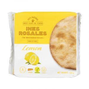 Ines Rosales Ines Rosales Lemon Sweet Olive Oil Tortas, Delicious Vegan Biscuits, Spanish Snacks, 14 x 120g