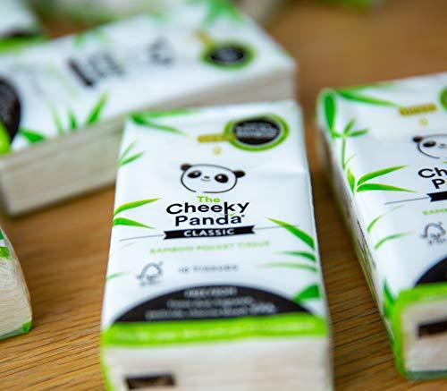 The Cheeky Panda The Cheeky Panda Bamboo Pocket Tissues | Bulk Box of 96 Packs (10 Tissues per Pack) | Hypoallergenic, Eco-Friendly, Super Soft, Strong & Sustainable