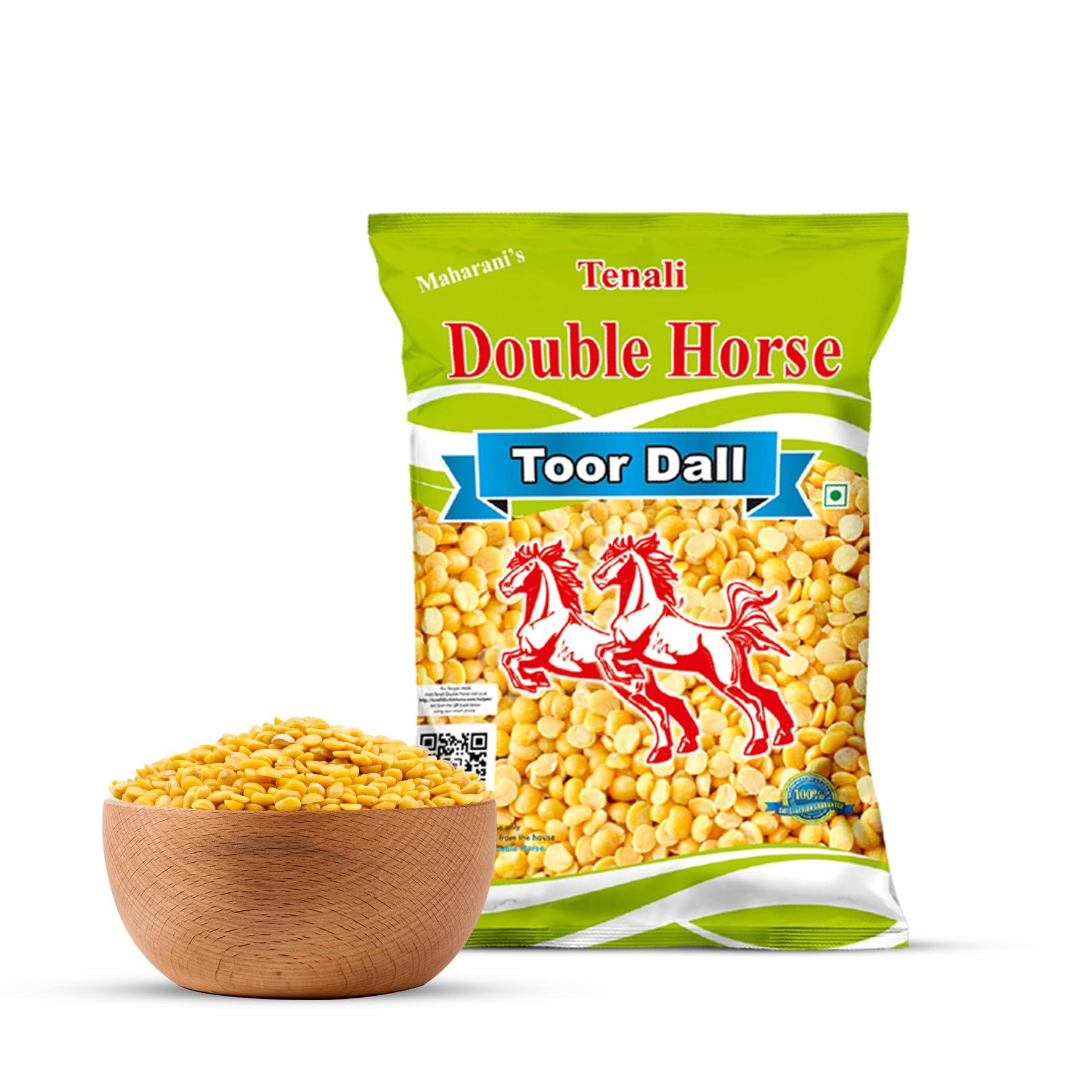 Tenali Double Horse Tenali Double Horse Combo of Urad Gota 2kg and Toor Dall 1kg (Split)
