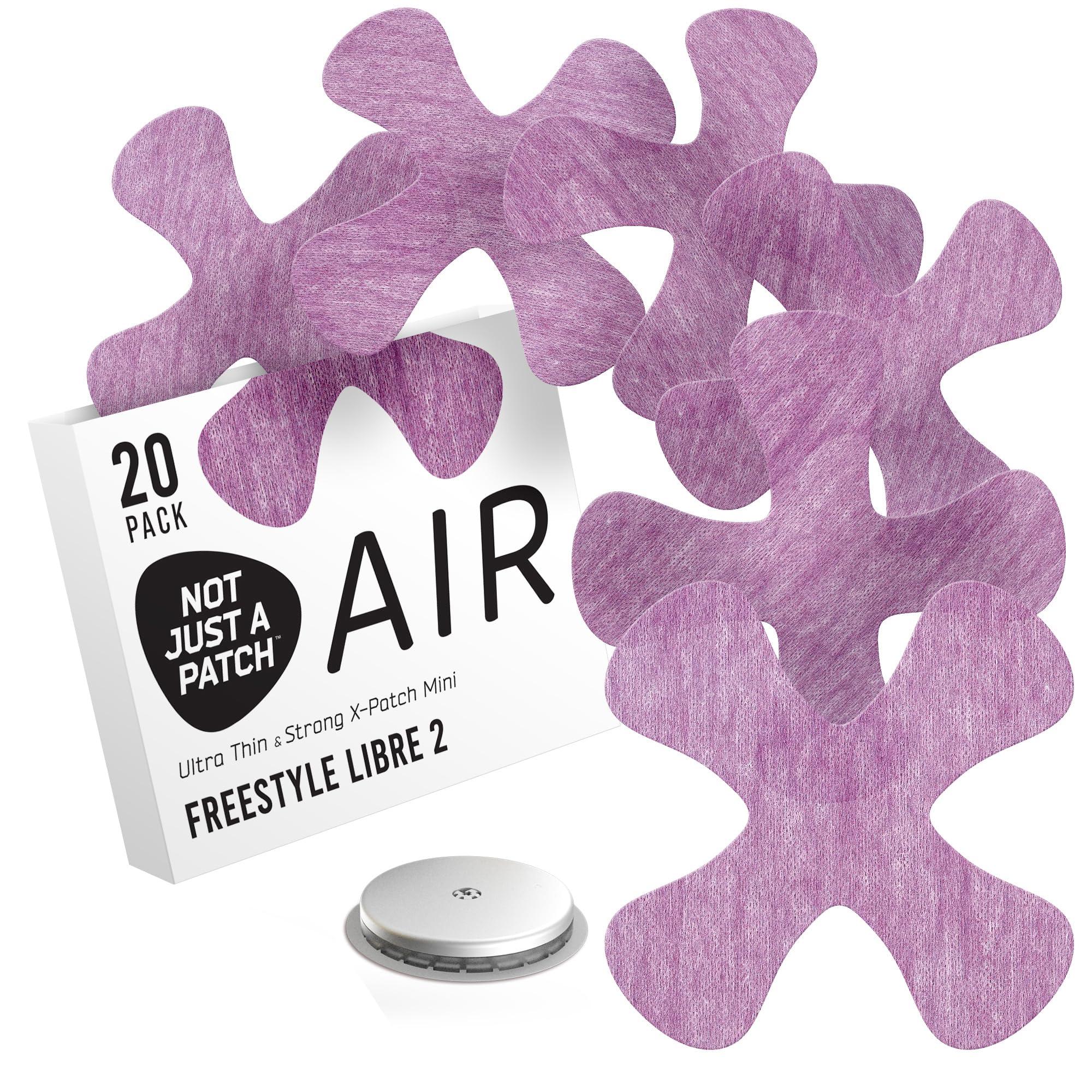 NOT JUST A PATCH Not Just A Patch Freestyle Libre 2 Covers (20 Pack) - Thin, Strong and Light, Ultra-Long 14 Day Adhesion - Durable Lingo CGM & Libre 2 Sensor & Protector Patches - Air X-Mini Purple
