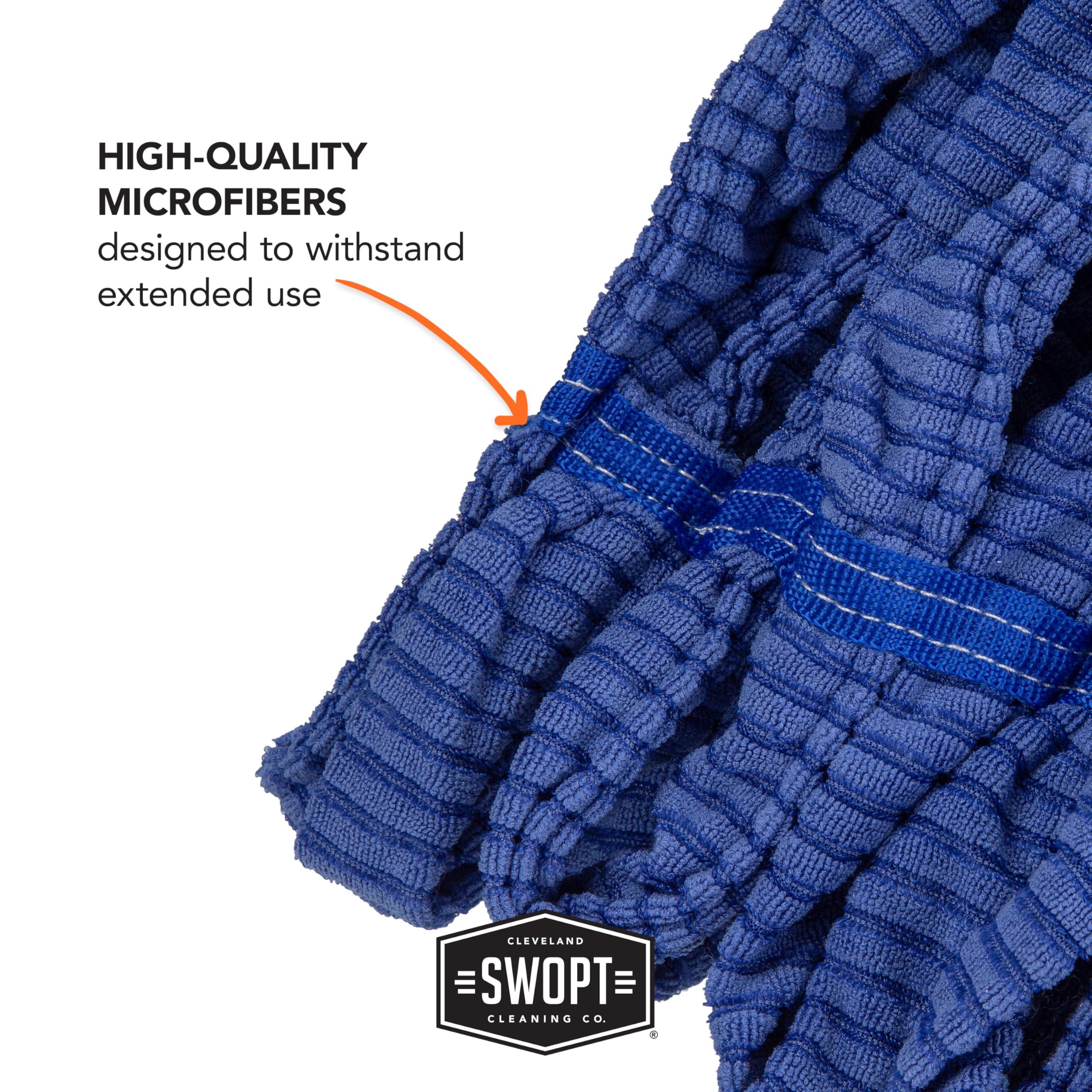SWOPT SWOPT Microfiber Mop Head Microfiber Dust Mop Head for Use on Wood, Laminate and Tile Floors, Lint Free Cleaning Head Only, Handle Sold Separately, 5111C6