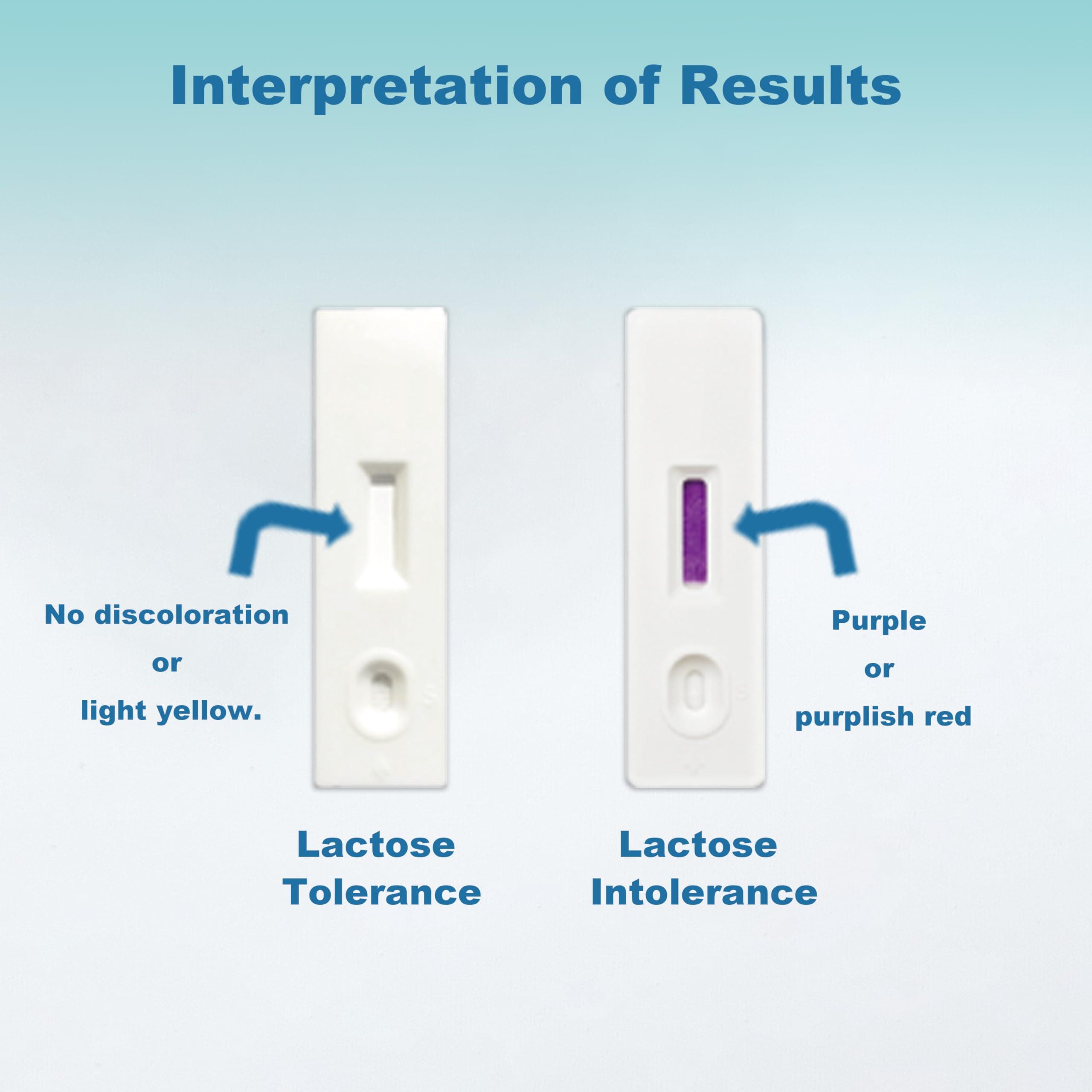 BlissKiss BlissKiss Lactose Intolerance Test Kit - Quick, Accurate Home Self-Test Kit for Infants & Adults, Includes Multi-Language Instructions, 5-Min Results, Easy 4-Step Process