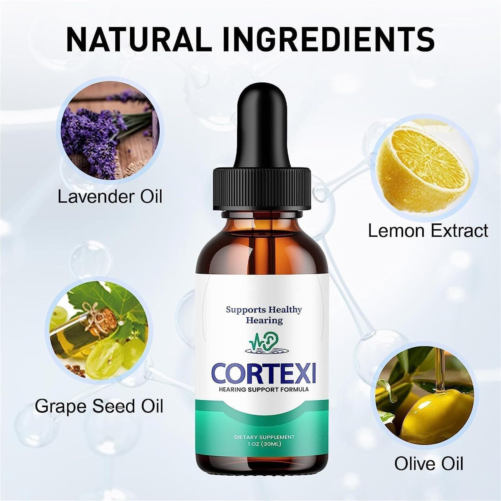 Yanobia Cortexi Drops - for Ear Health, Hearing Support, Healthy Eardrum, Cortexi Hearing Support Supplement, Promotes Auditory Clarity, Supports Healthy Hearing (2Pcs)