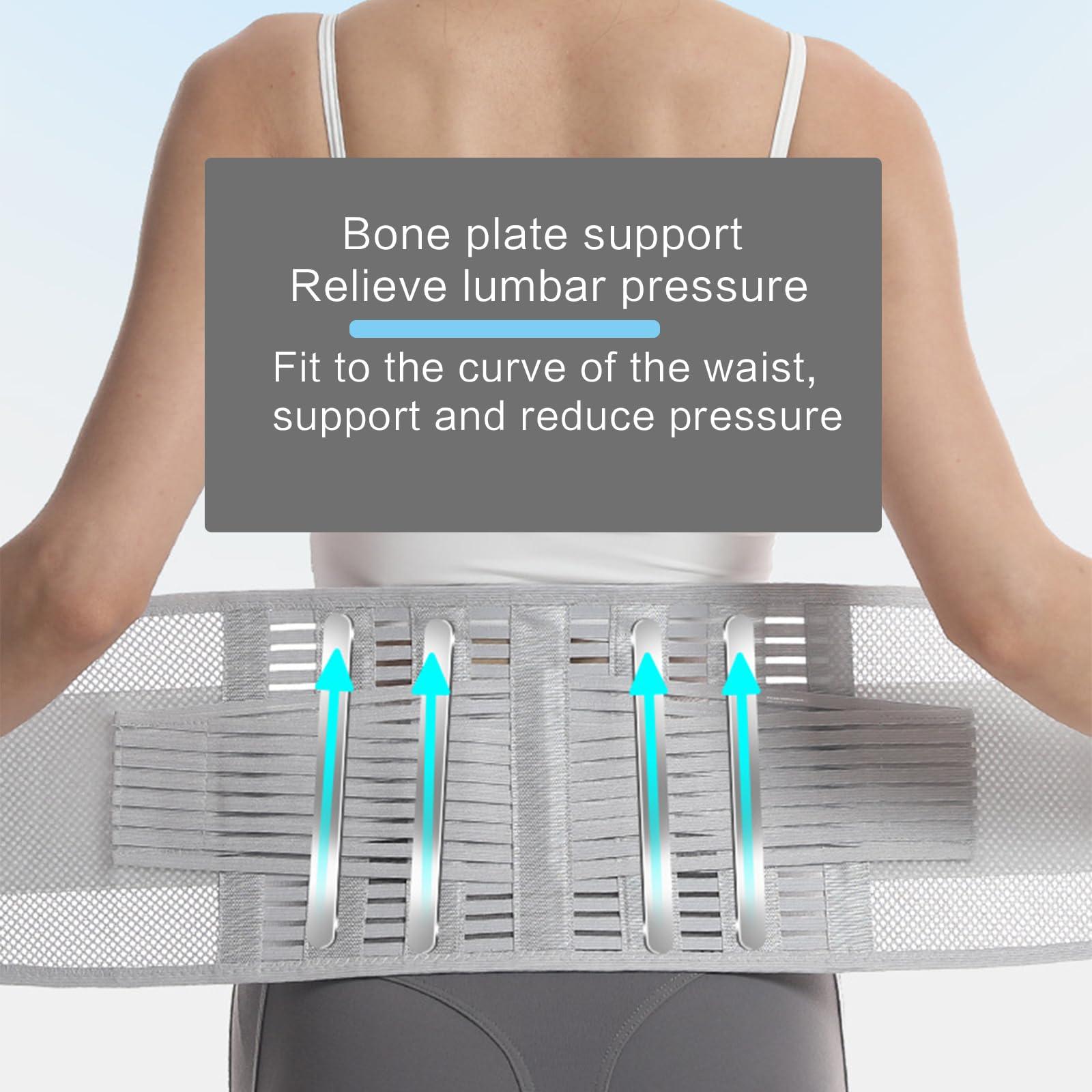 Hyclam Hyclam Adjustable Mesh Lumbar Support Belt For Back Release Postpartum Recovery Support Belt Brace Reduce Waist Pressure Lumbar Support Belt To Release Back