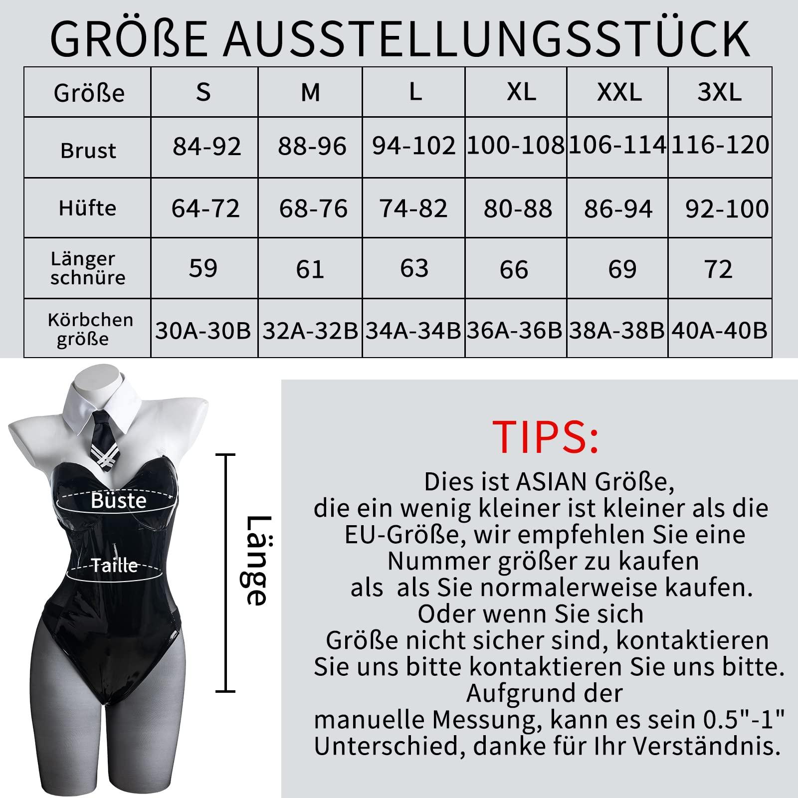 CR ROLECOS CR ROLECOS Bunny Costume Women Cosplay Bodysuit Girl Anime Bunny Suit Rabbit Costume with Ears XXL Tie Style L