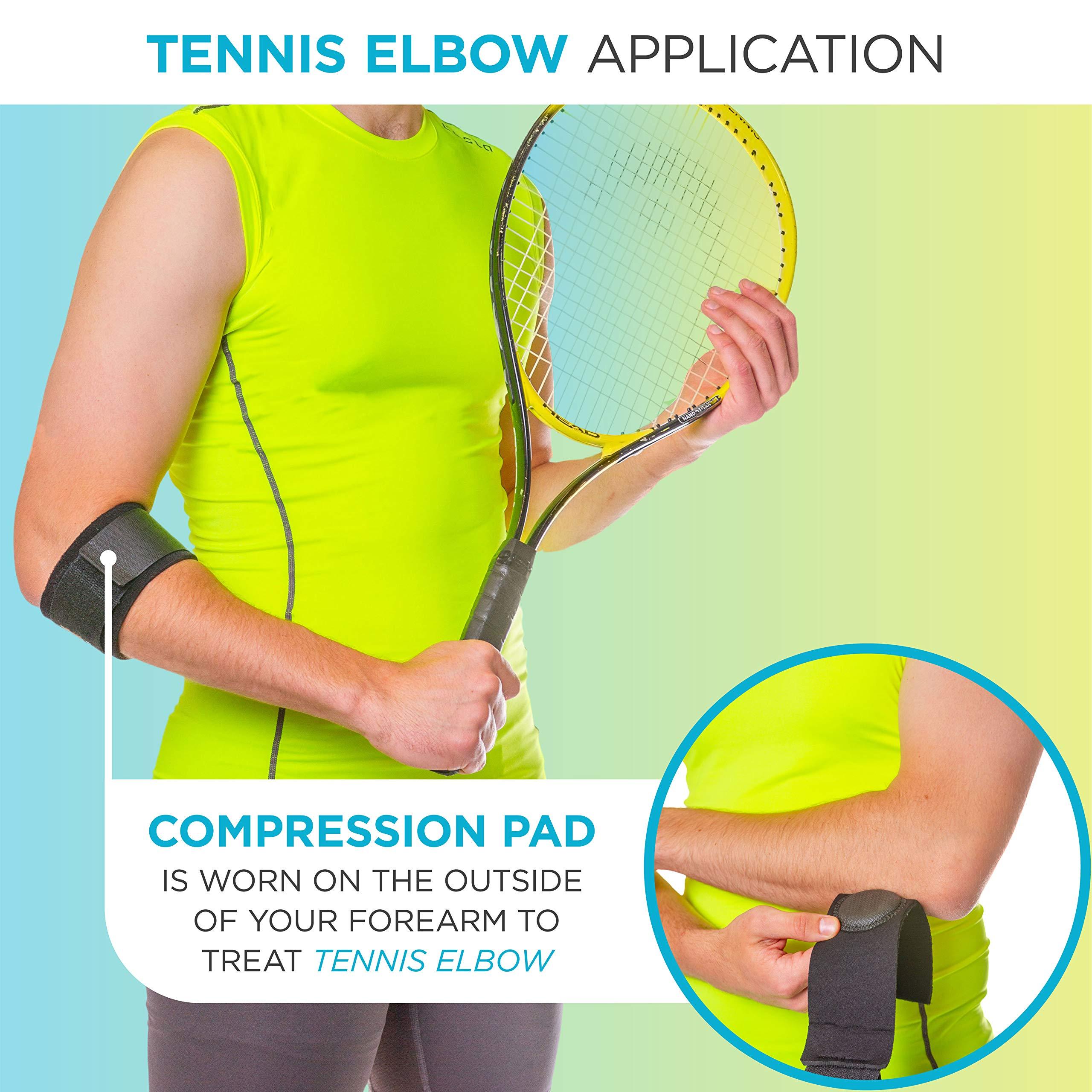BraceAbility BraceAbility Counterforce Brace - Tendonitis Strap Support Band for Tennis & Golfers Elbow Pain