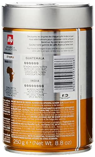 illy illy Coffee Beans, Arabica Coffee Beans Selection, Ethiopia, 250 g (Pack of 2)