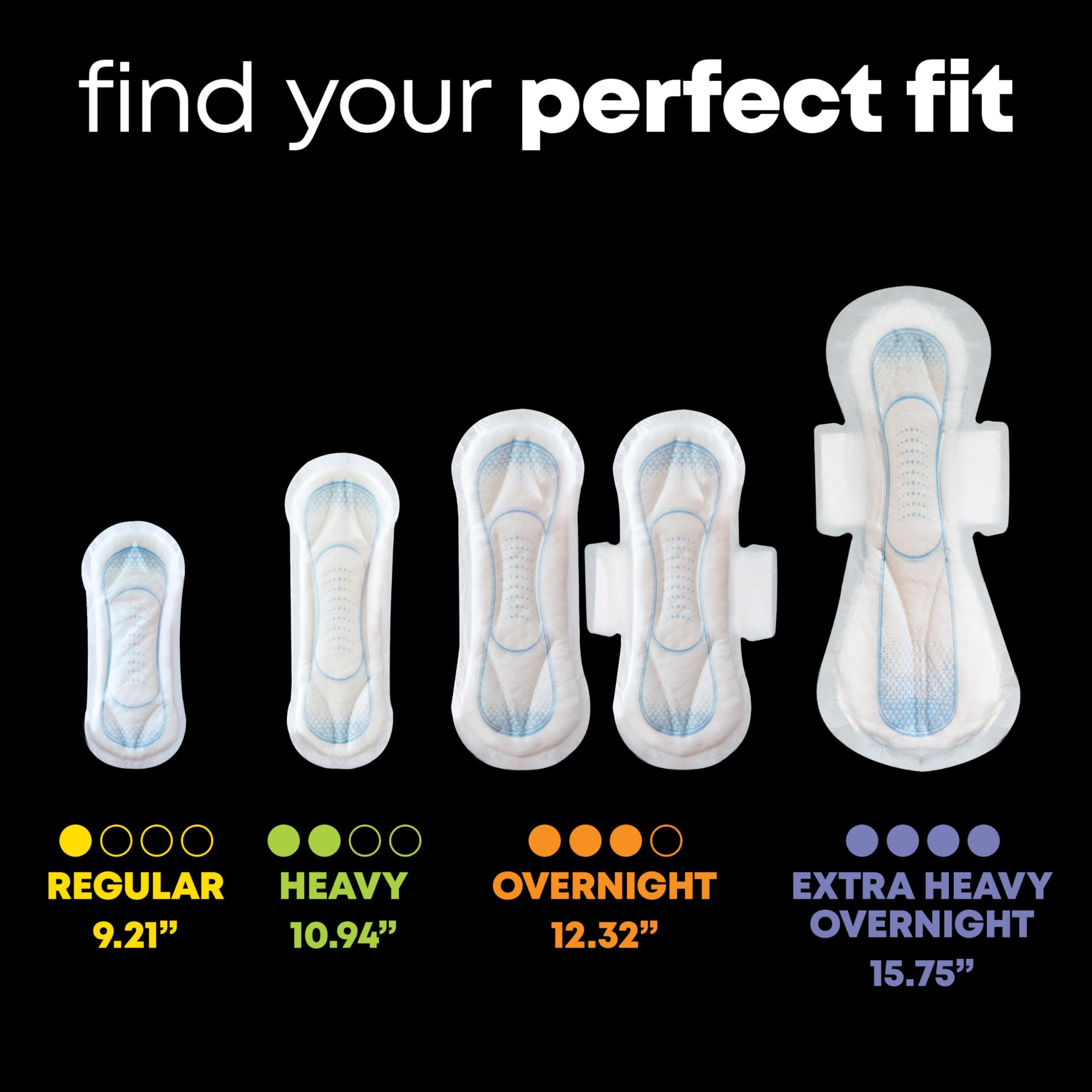 U by Kotex Kotex Overnight Pads Maxi Pads with Wings - 1 PACK - 14 count