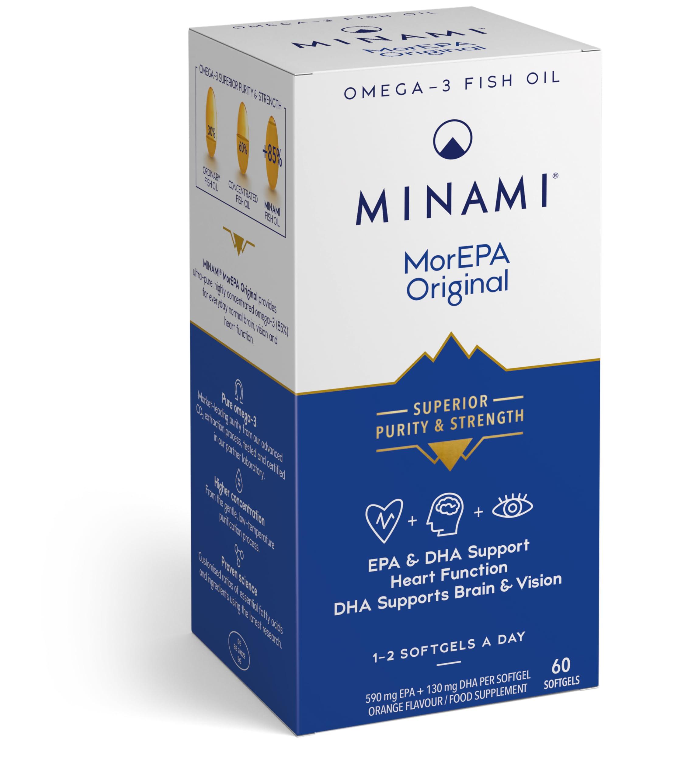 MINAMI Minami Morepa Smart Fats Fish Oil Omega-3 Epa 60 Softgels, 120 g, 701983