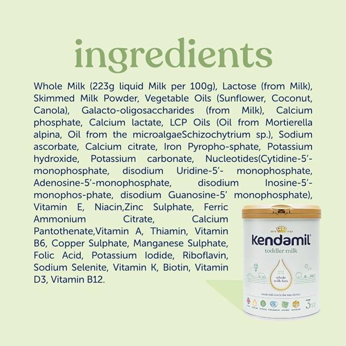 Kendamil Kendamil 2 Follow On Baby Infant Milk Formula Powder 6-12 Months 800g