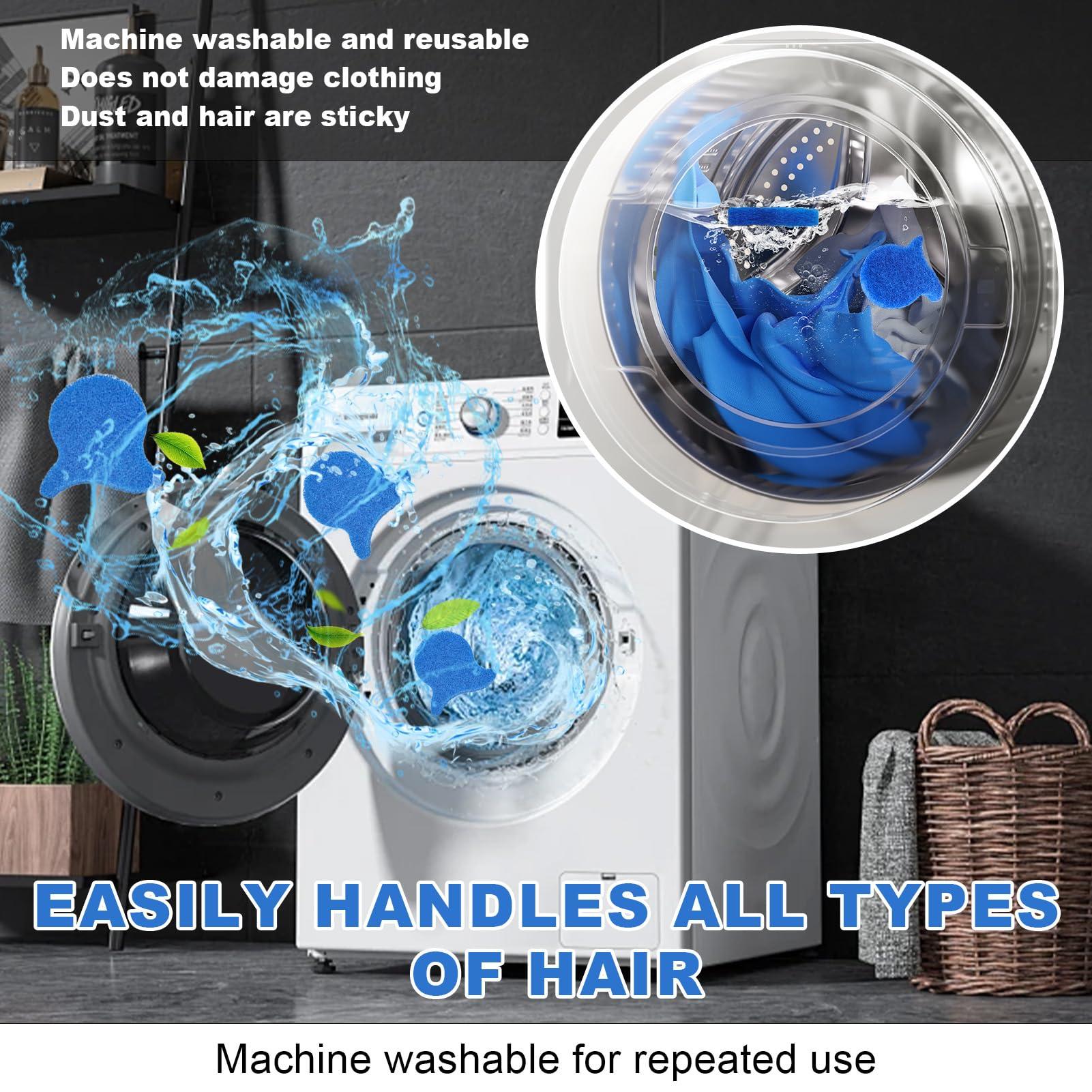 Bocguy Pack of 5 Pet Hair Remover Washing Machine, Reusable Hair Catcher Washing Machine, Lint Balls for Washing Machine, Dog Hair, Lint Ball, for Removes Hair and Lint