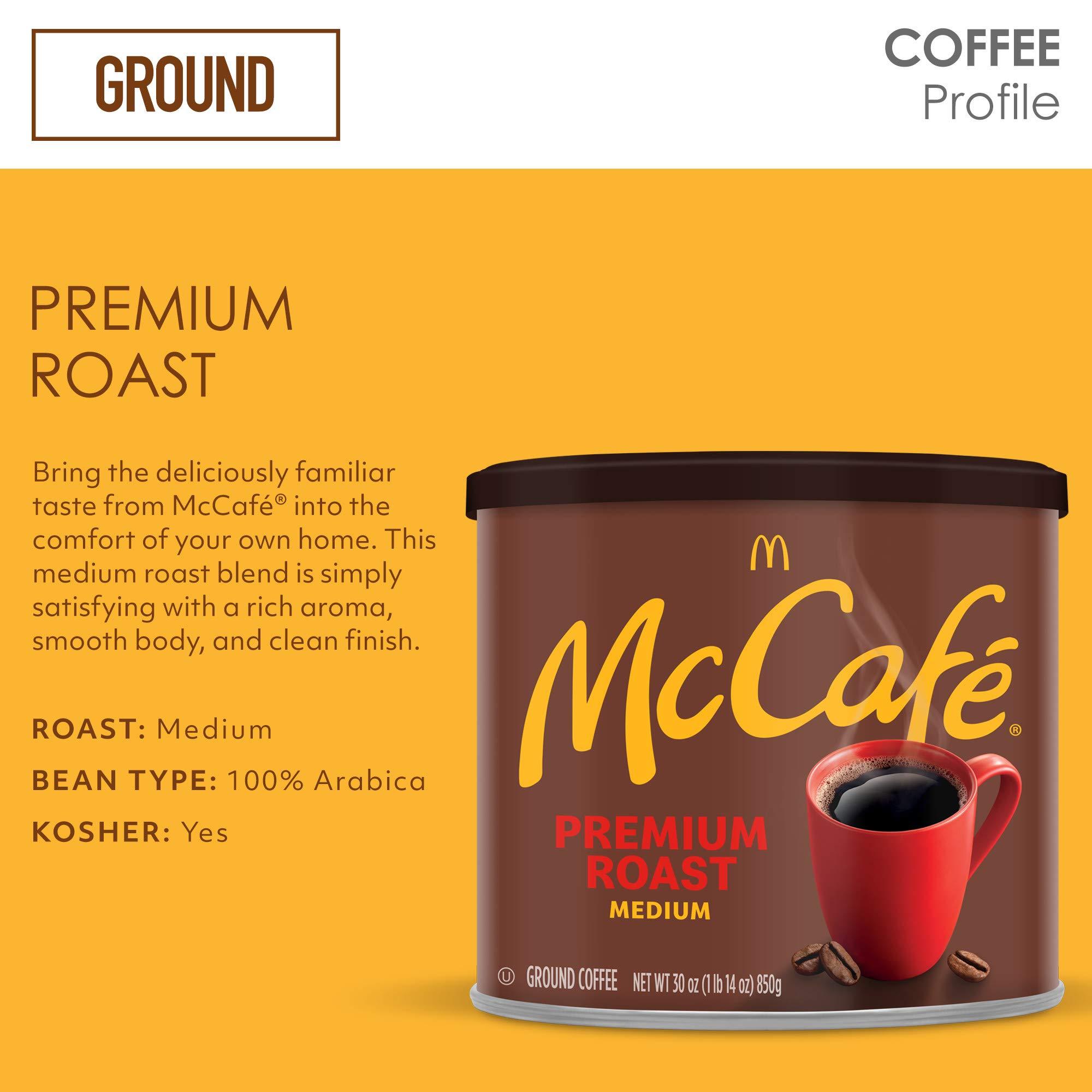 McCafe McDonalds McCafe Premium Roast Medium Ground Coffee 850g