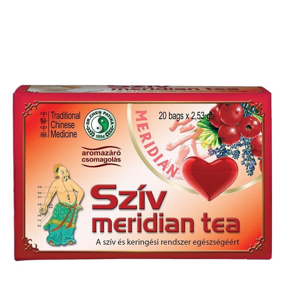Dr Chen Dr Chen Heart Meridian Tea Natural Traditional Tea Blend Heart and Circulatory Health 20 Teabags