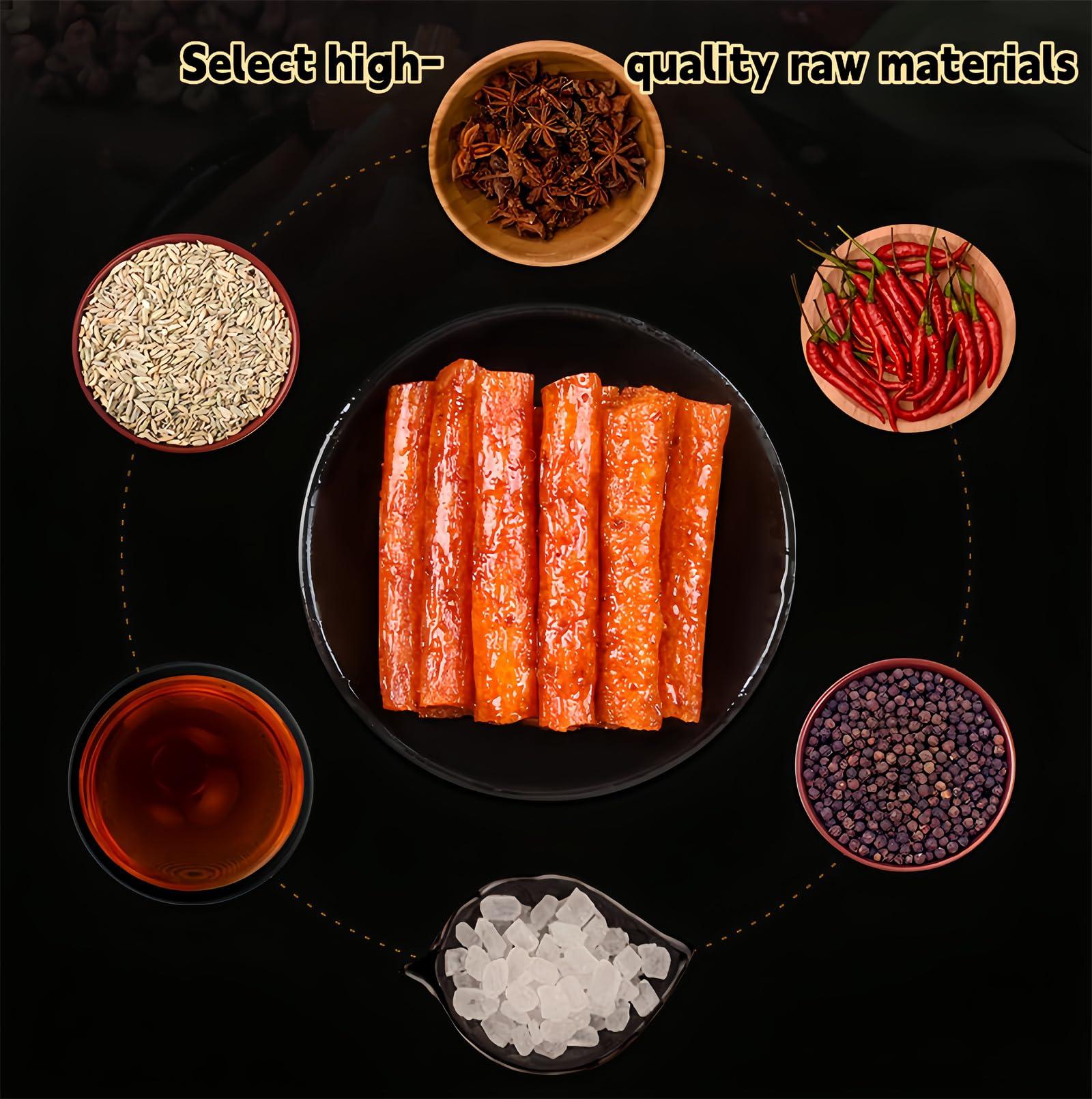 MKSDDF MKSDDF-100g Latiao Handmade spicy strips Chinese specialty snacks Spicy strips combination Spicy gluten Snack latio