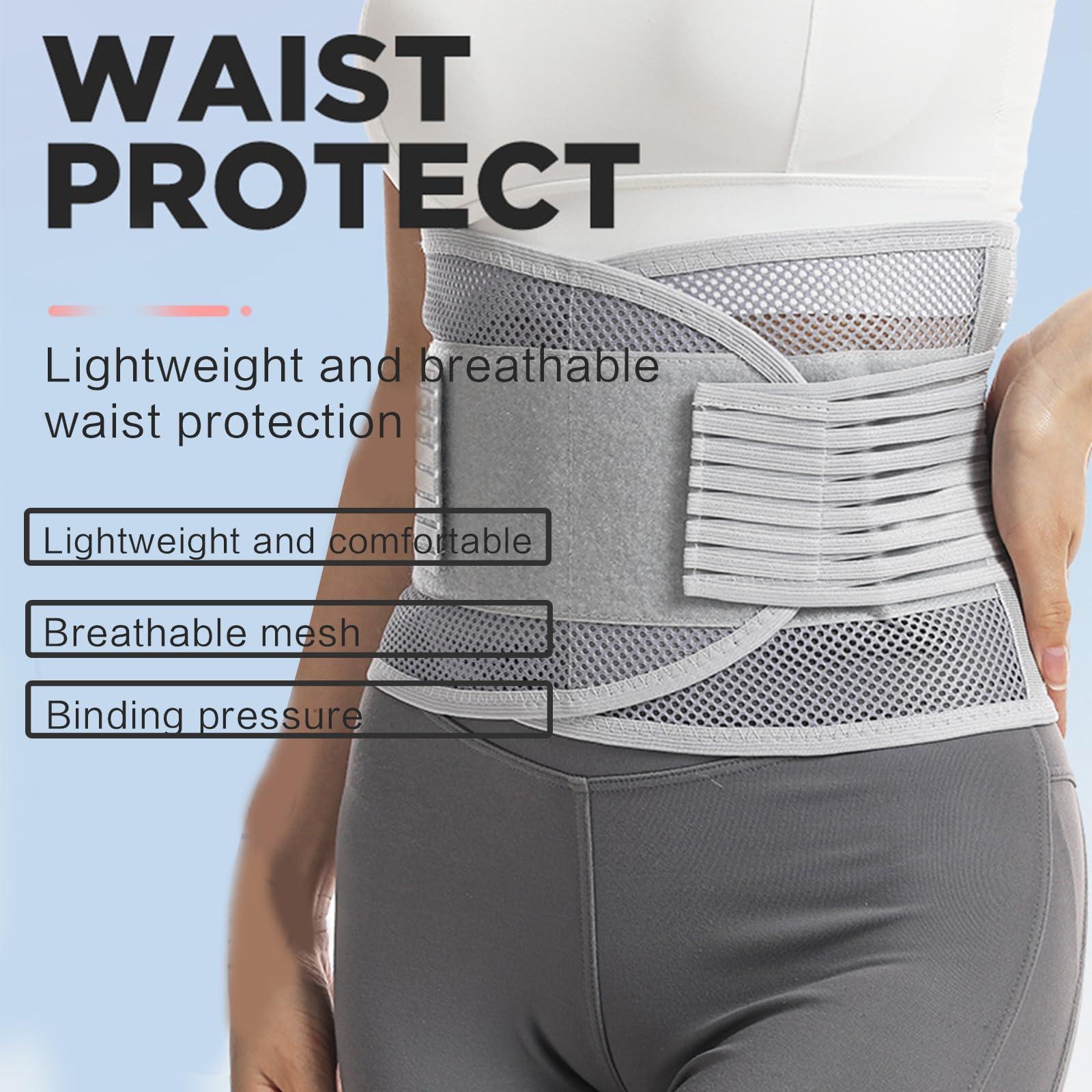 Hyclam Hyclam Adjustable Mesh Lumbar Support Belt For Back Release Postpartum Recovery Support Belt Brace Reduce Waist Pressure Lumbar Support Belt To Release Back