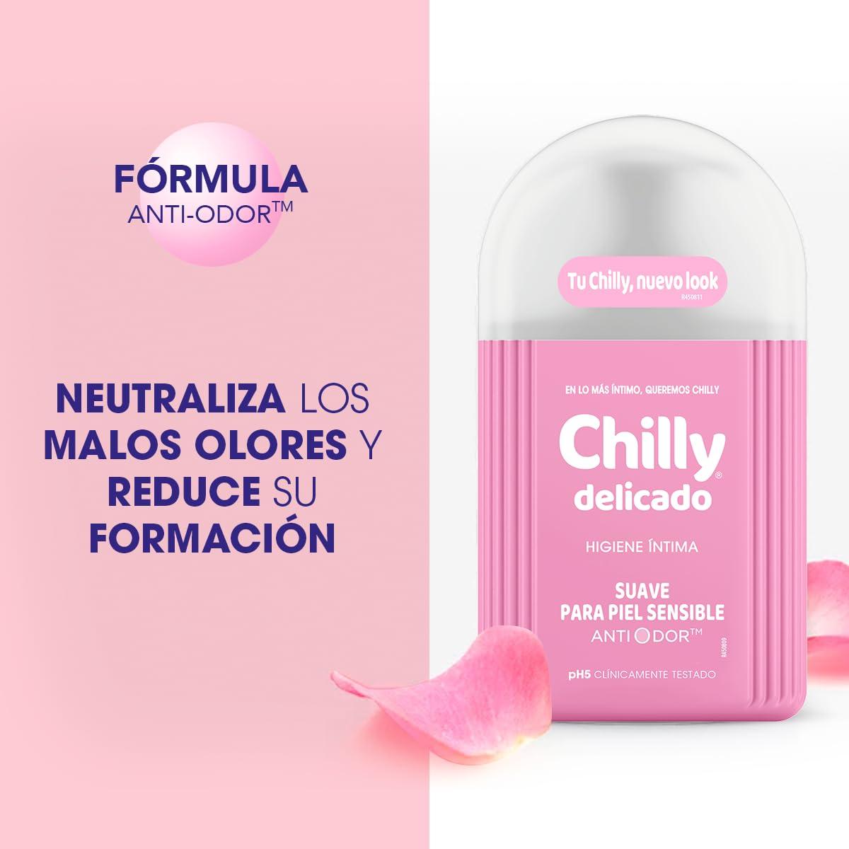 Chilly Chilly Delicado Gel Intimo Set contains Gel Intimate Hygiene and Intimate Wipes, 250 ml