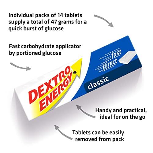 Dextro Energy Dextro Energy Classic Tablets, 47 g, Pack of 24, Energy Tablets, for a Quick Burst of Glucose