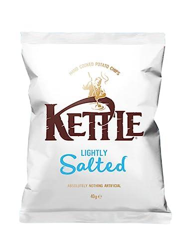 KV&C Kettle Potato Crisps 18x40g Full Box (Lightly Salted)