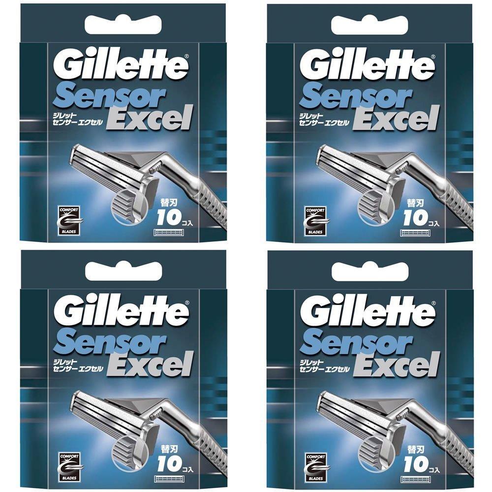 Gillette [Set Product] Gillette Sensor Excel Spare Blade 10 Pieces x 4 Pieces