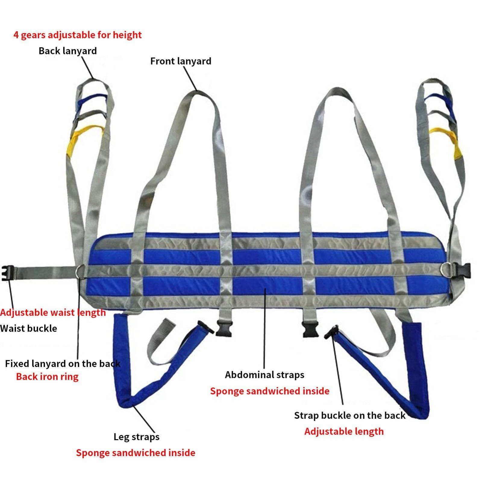 LIBRACTA LIBRACTA Standing Walking Sling - Patient Assisted Walking Harness - Rehabilitation Aid Gait Training Device - Adjustable Waist Design - for Disabled Full Body Sling - Maximum Load 330Lb M