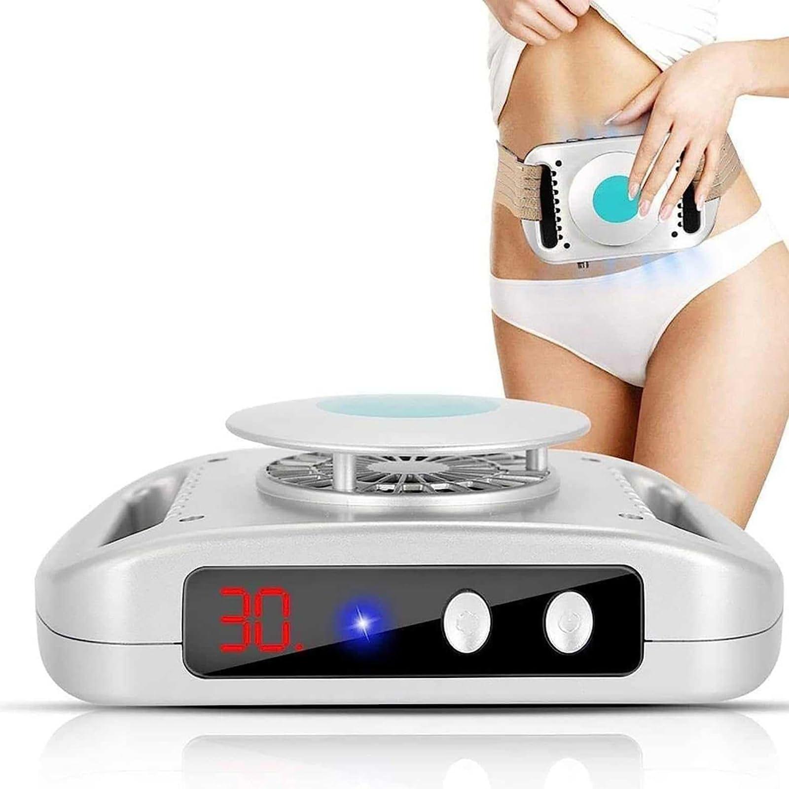 McbeAn Freezing Fat Removal Machine, Portable Cryolipolysis Instrument, Lipolysis Substance and Cold Freeze Fat Massage, for Slimming Tummy, Arms, Thighs, Shanks, Lifting Hips