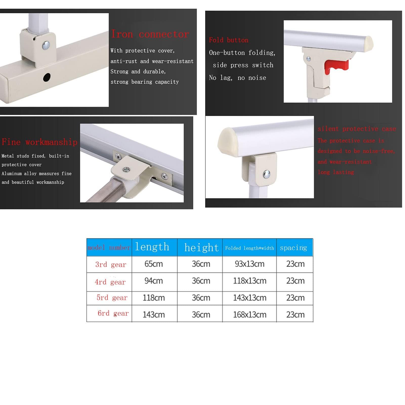 CTVR CTVR Bed Rail for Elderly, Side Assist Handle Bar Medical Bed Safety Assisting Rails Guard Folding Hospital Bed Railings 4 sizes (Size : 6th gear)