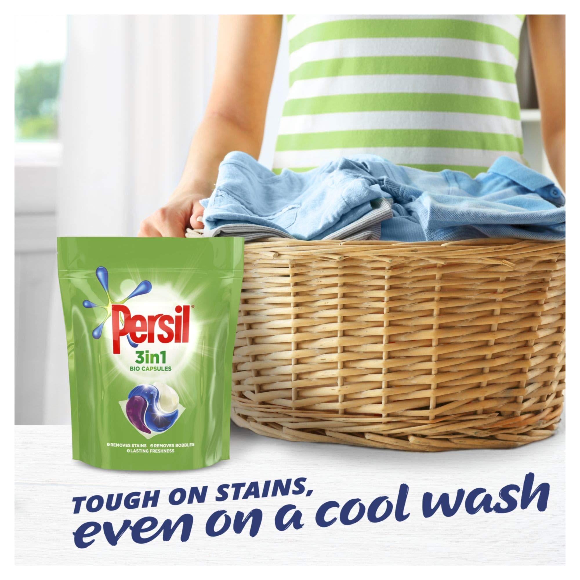Persil Persil Bio Washing Detergent Capsules and Comfort Intense Fresh Sky Fabric Conditioner 3 month supply Perfect Clean Laundry Bundle 50 Washes