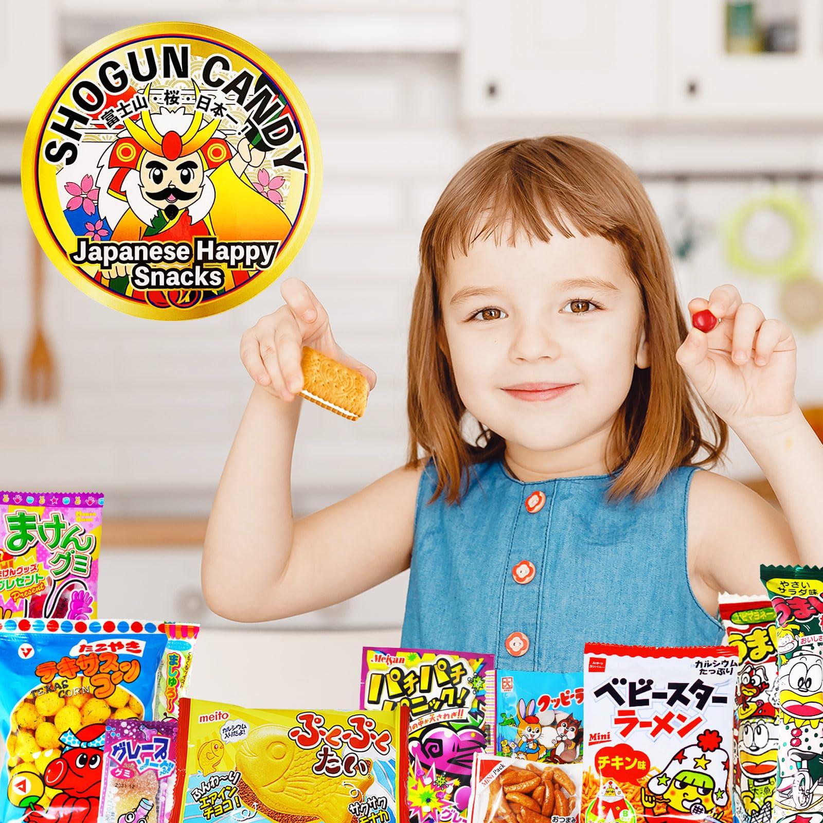 SHOGUN CANDY SHOGUN CANDY a 32 piece collection of assorted Japanese snacks and candy gift for Japanese sweets box