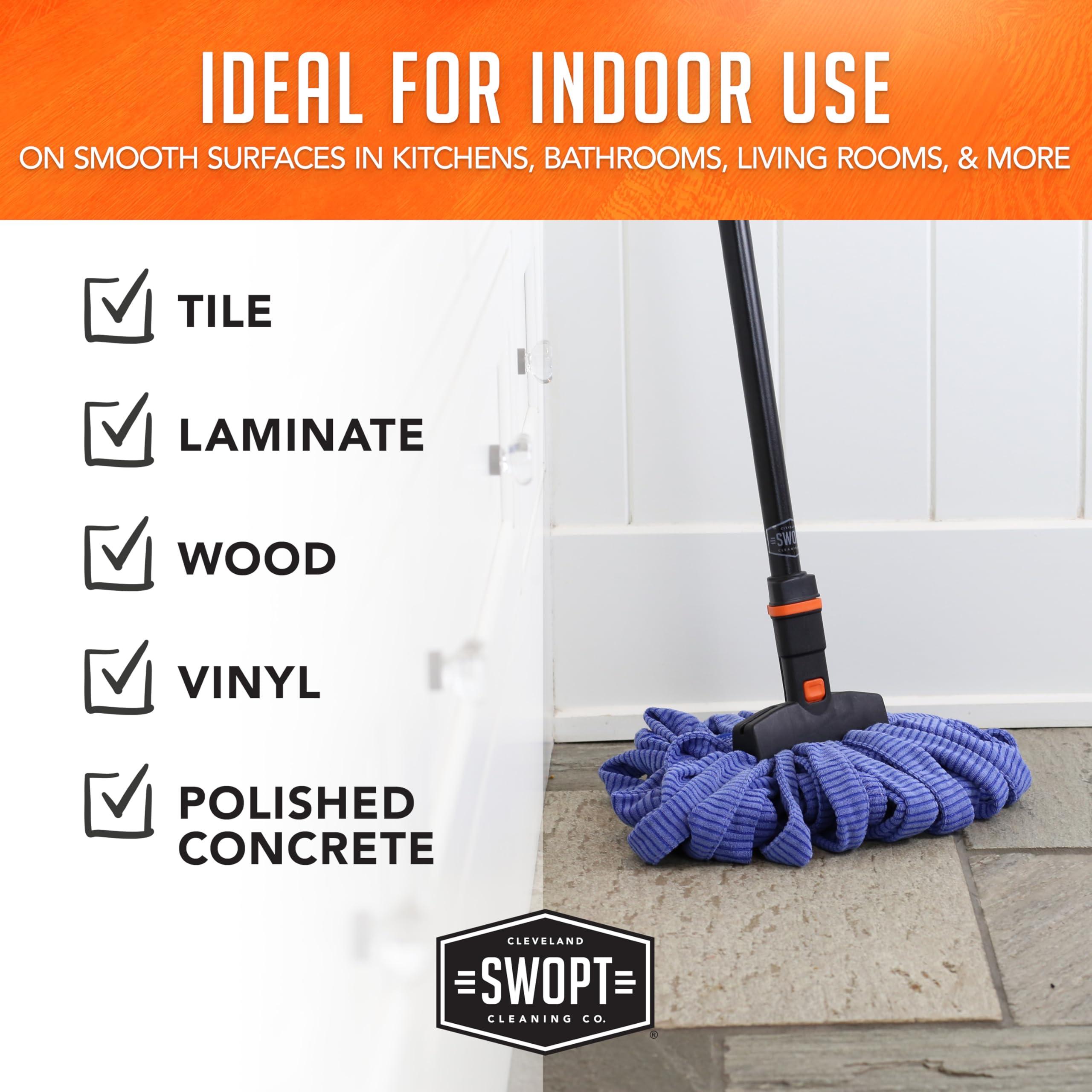 SWOPT SWOPT Microfiber Mop Head Microfiber Dust Mop Head for Use on Wood, Laminate and Tile Floors, Lint Free Cleaning Head Only, Handle Sold Separately, 5111C6