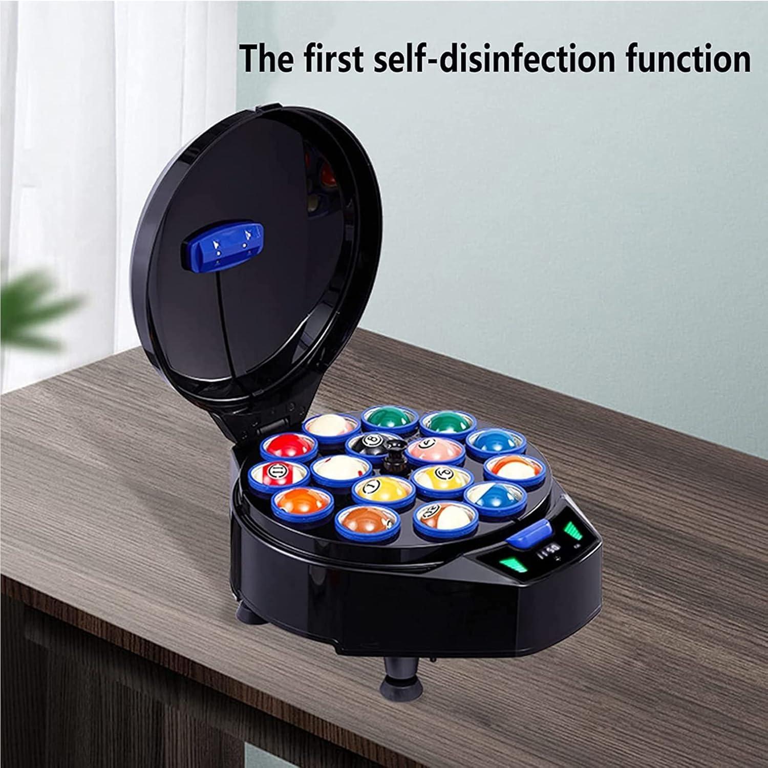 WESLNN WESLNN Billiard Ball Polishing Cleaning Machine, Electronic Ball Clean Machine, 16 Balls Snooker Clean Washing Automatic Pool Ball Cleaner for Chess and Card Entertainment.