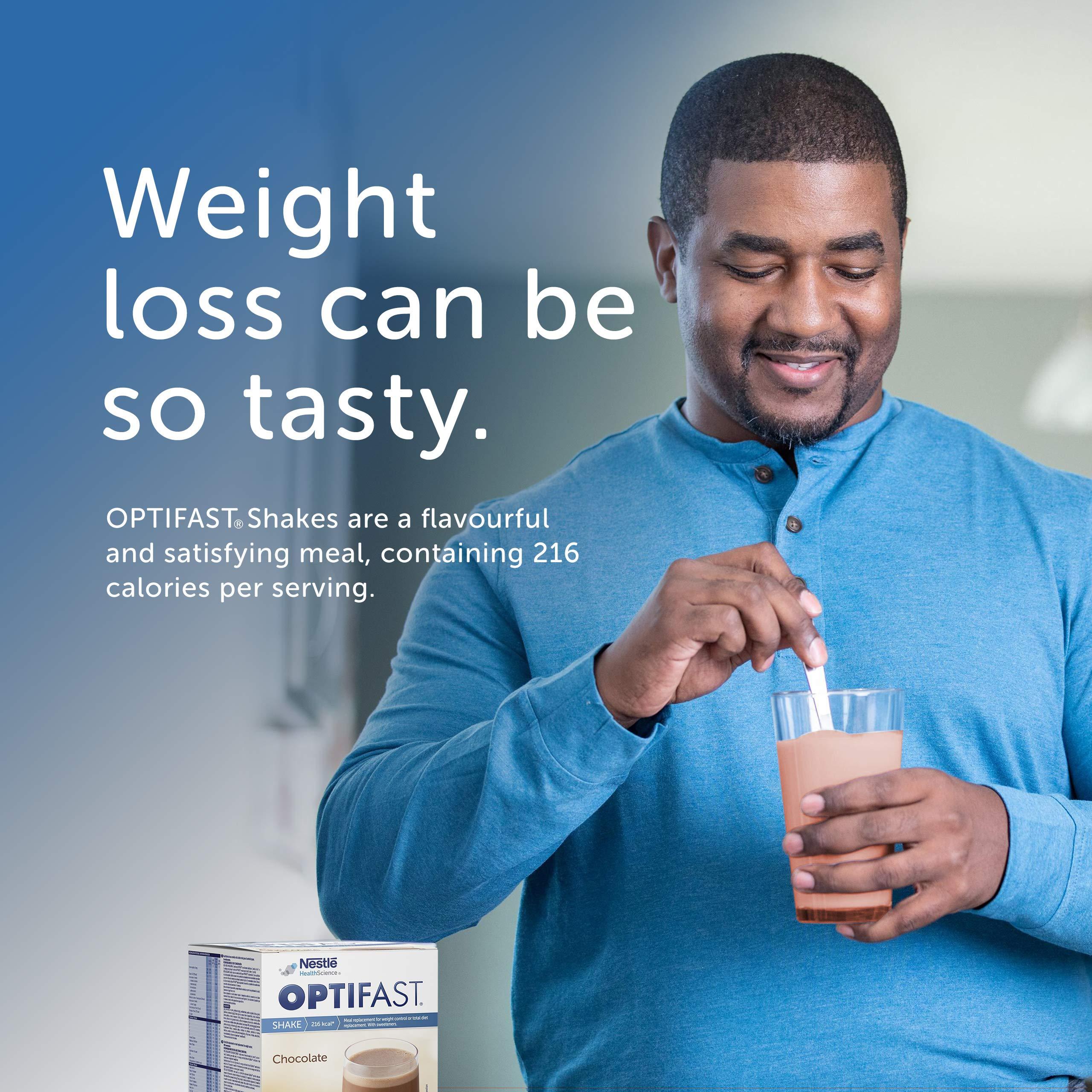 Optifast Optifast Chocolate Shake - Protein-rich meal replacement with vitamins and minerals - Quick to prepare (12x55g)