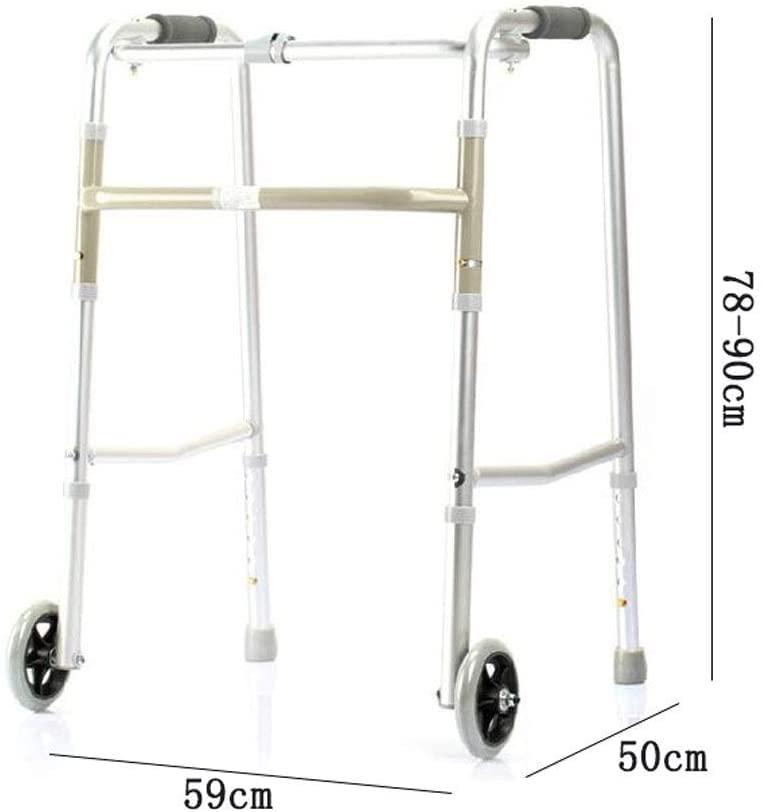 ATAAY Handrail Elderly Disabled Walking Support Four-legged Crutches Rehabilitation Aluminum Alloy Double Pulley 59cmx50cmx78cm Non-slip Walking Stick With Hospital Family