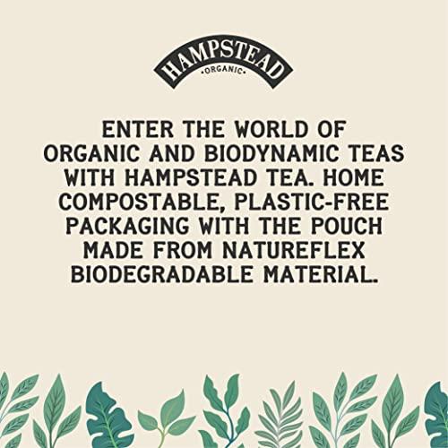 Hampstead Tea Hampstead Organic Earl Grey Loose Tea Pouch 100 g (Pack of 6) | Plastic Free | 100% Organic