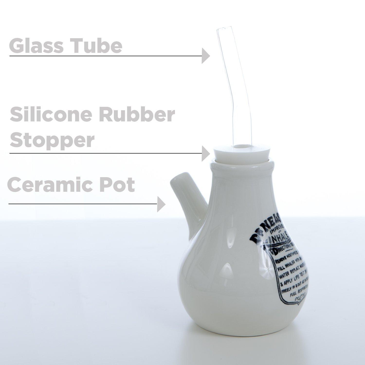 AvonGreen Wellness DR NELSONs Steam Inhaler 500ML,AvonGreen Wellness Soother for Vocal Cords, Headaches Relief and a Nasal, Sinus Decongestant Excellent for Treating Chest Infections and Pains, Flu, Colds and Coughs