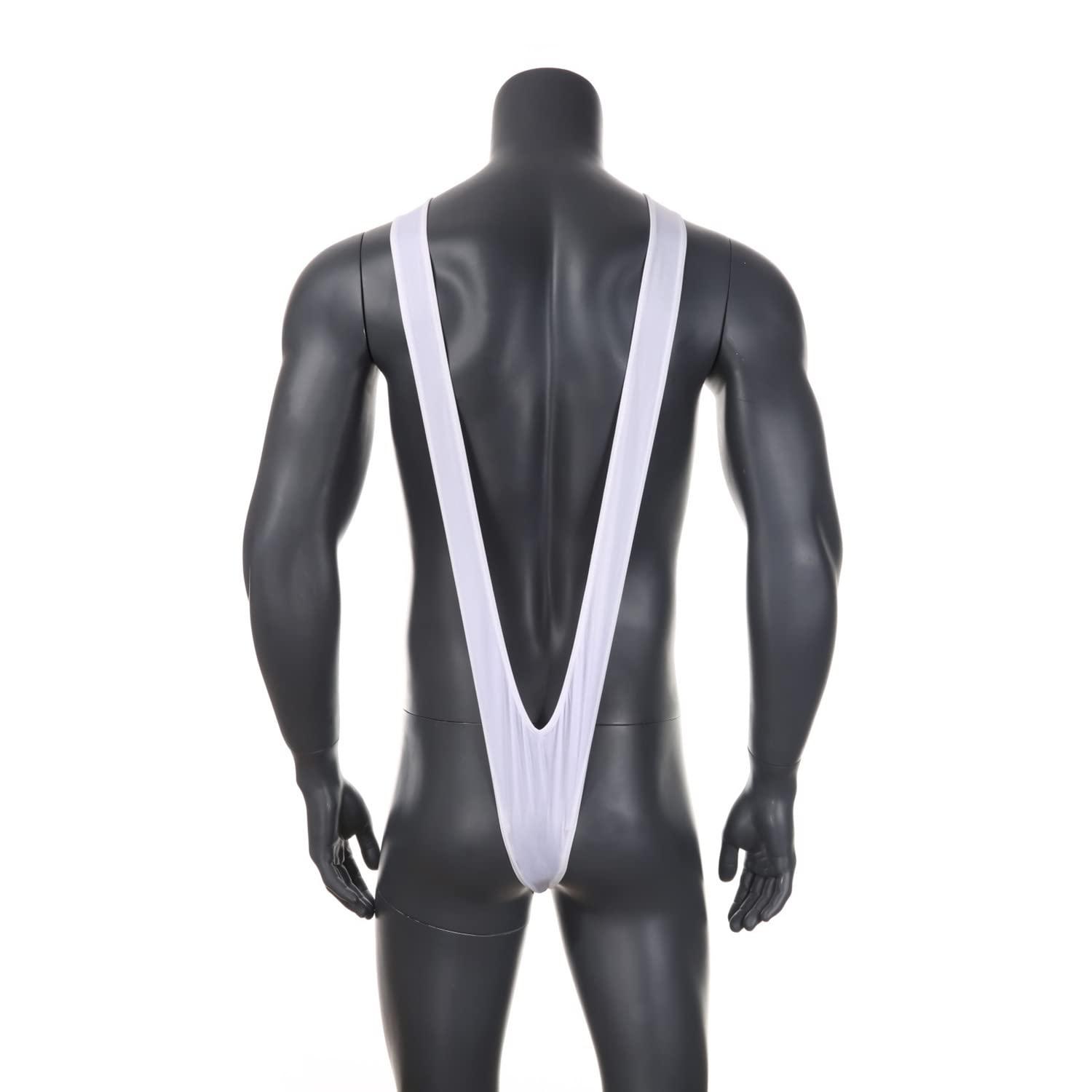 LATRAT LATRAT Inside Ropa, Borat Mankini Costume, One Size for Men, white, M