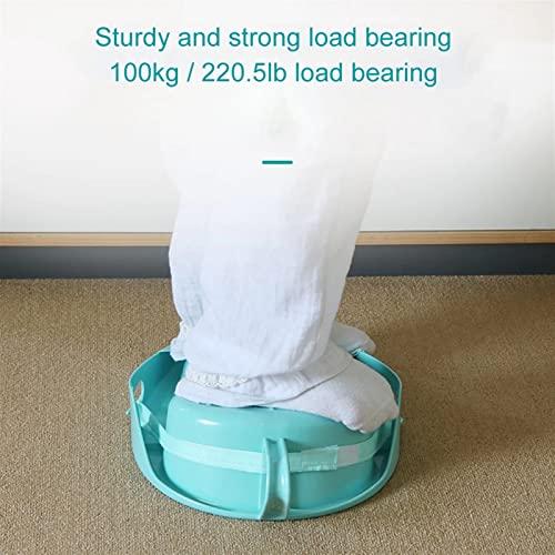 QCLUEU QCLUEU Portable Toilet Bedpan, No Spill Or Splash Design, with Soft Cushion and Cleaning Brush PP Bed Pan, for Hospital or Home Use of the Elderly and Bedridden Patients
