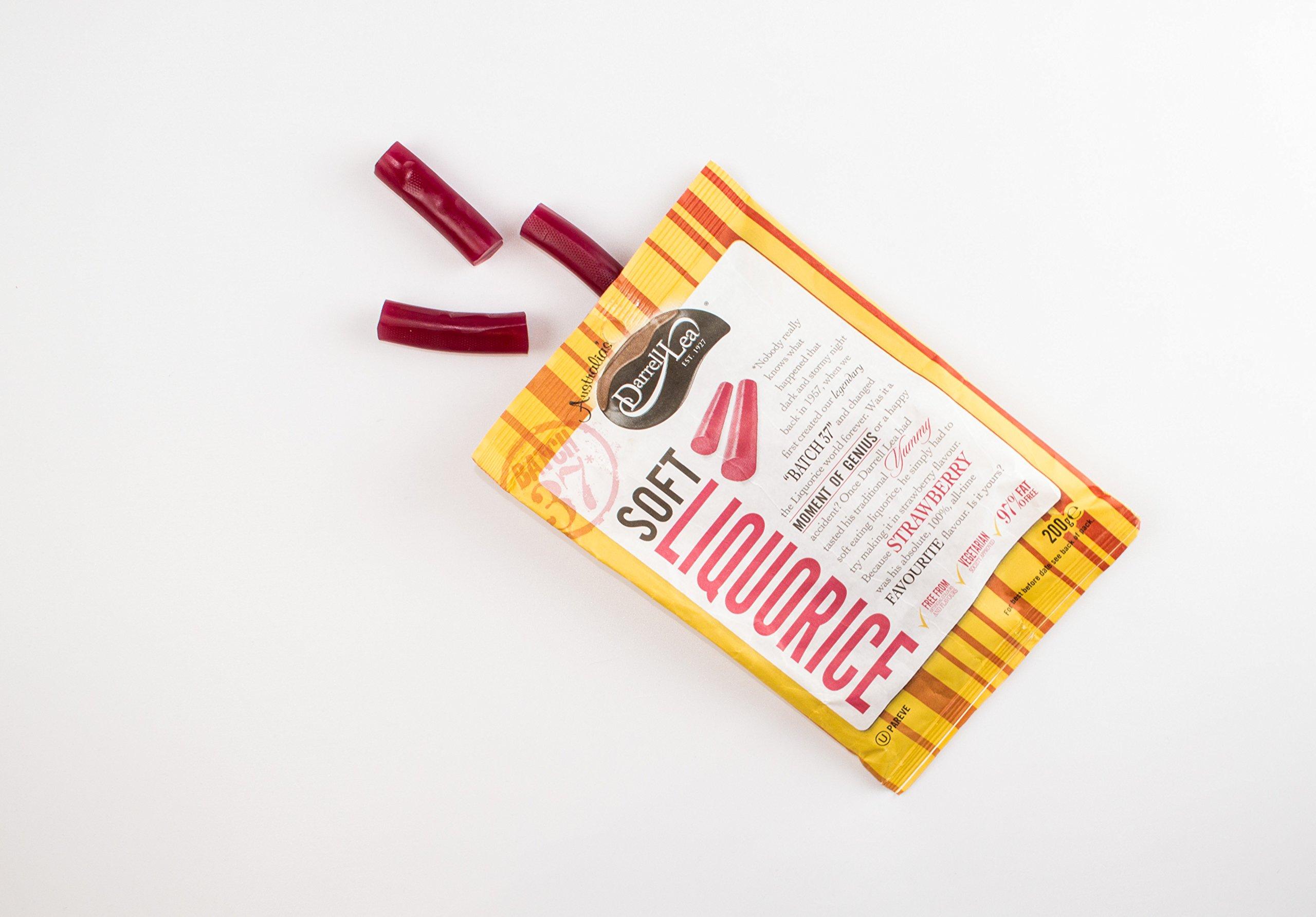 Darrell Lea Darrell Lea Batch 37 Strawberry Liquorice, 200 g, Pack of 8