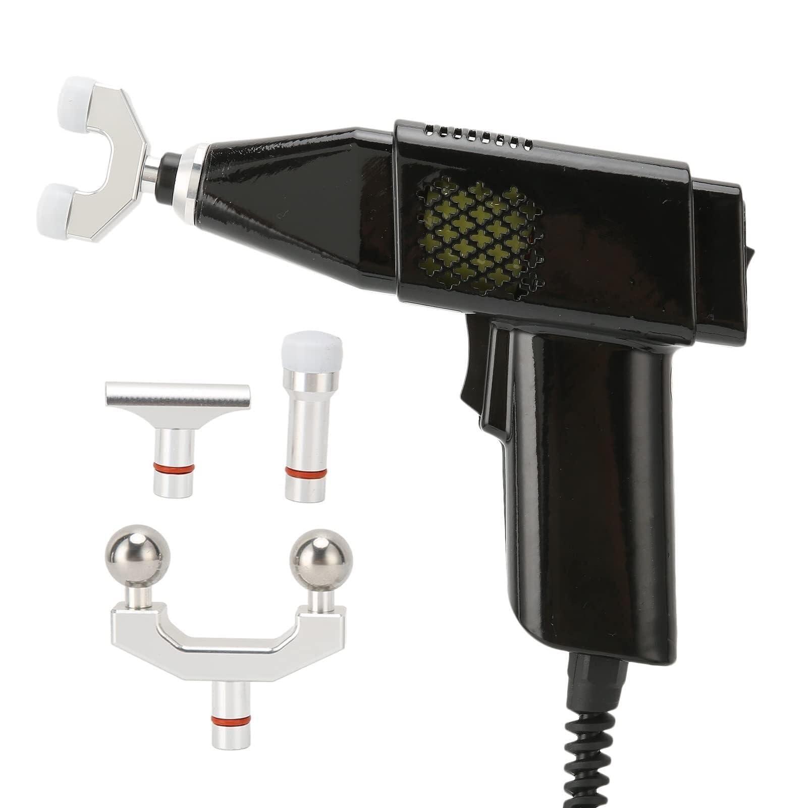 MAHWER Chiropractic Adjusting Tool Instrument Electric Impulse Gun Actuator Massager Professional Massage Equipment Magnetic Therapy Massage Gun (Color : Black)