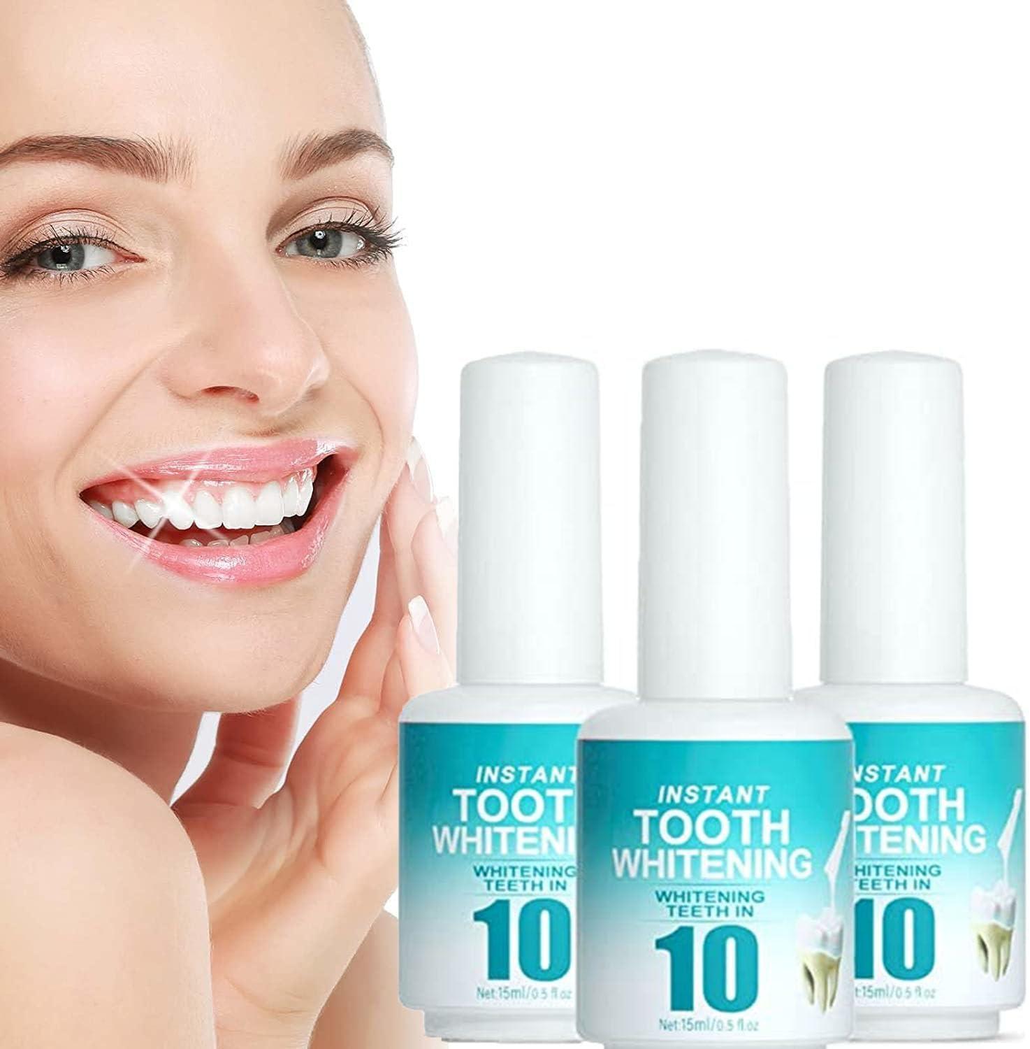 Doduiu Tooth Paint, Instant Teeth Whitening, Tooth Polish Uptight White,Whitening Tooth Paint, Teeth Whitening Essence,Teeth Whitening Paint Kit for Removing Tooth Stains, Regain Confident Smile (3Pcs)