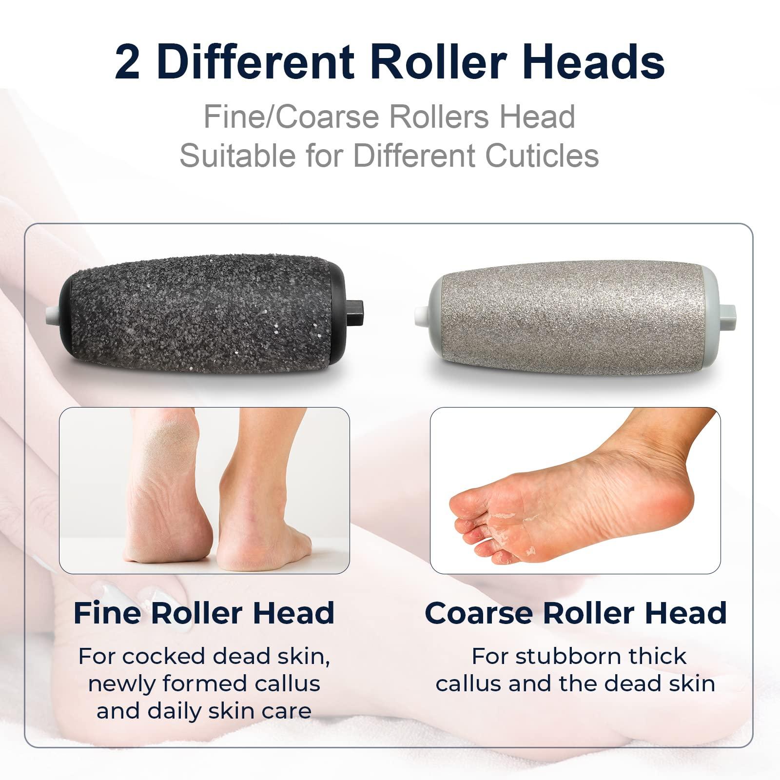 LINKEVAP LINKEVAP Electric Callus Remover - 2 Pack Replacement Refill Rollers for Men & Women - Pedicure File Tools Foot Care (Fine & Coarse)