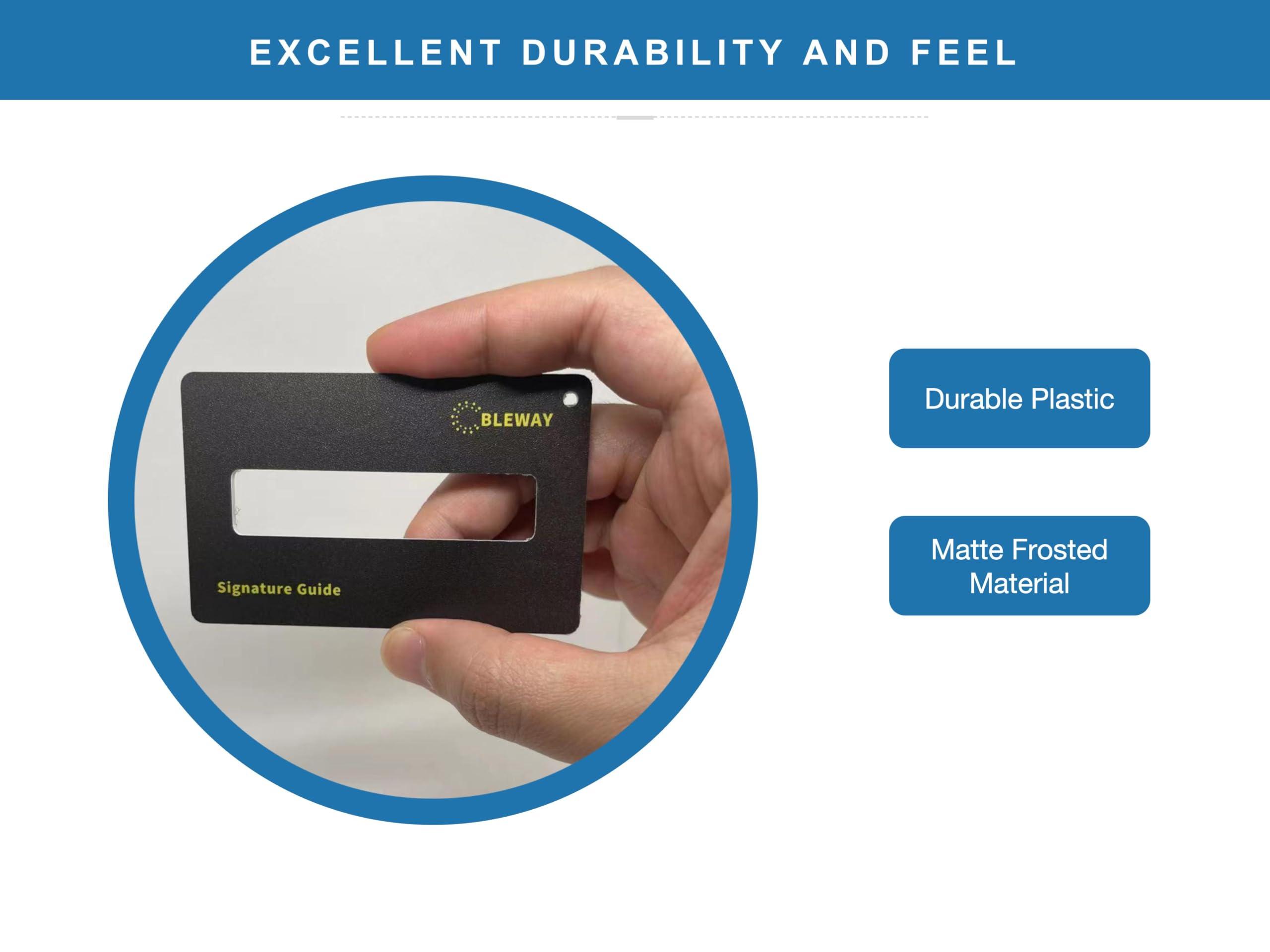 BLEWAY BLEWAY Signature Guide Card for Visually Impaired