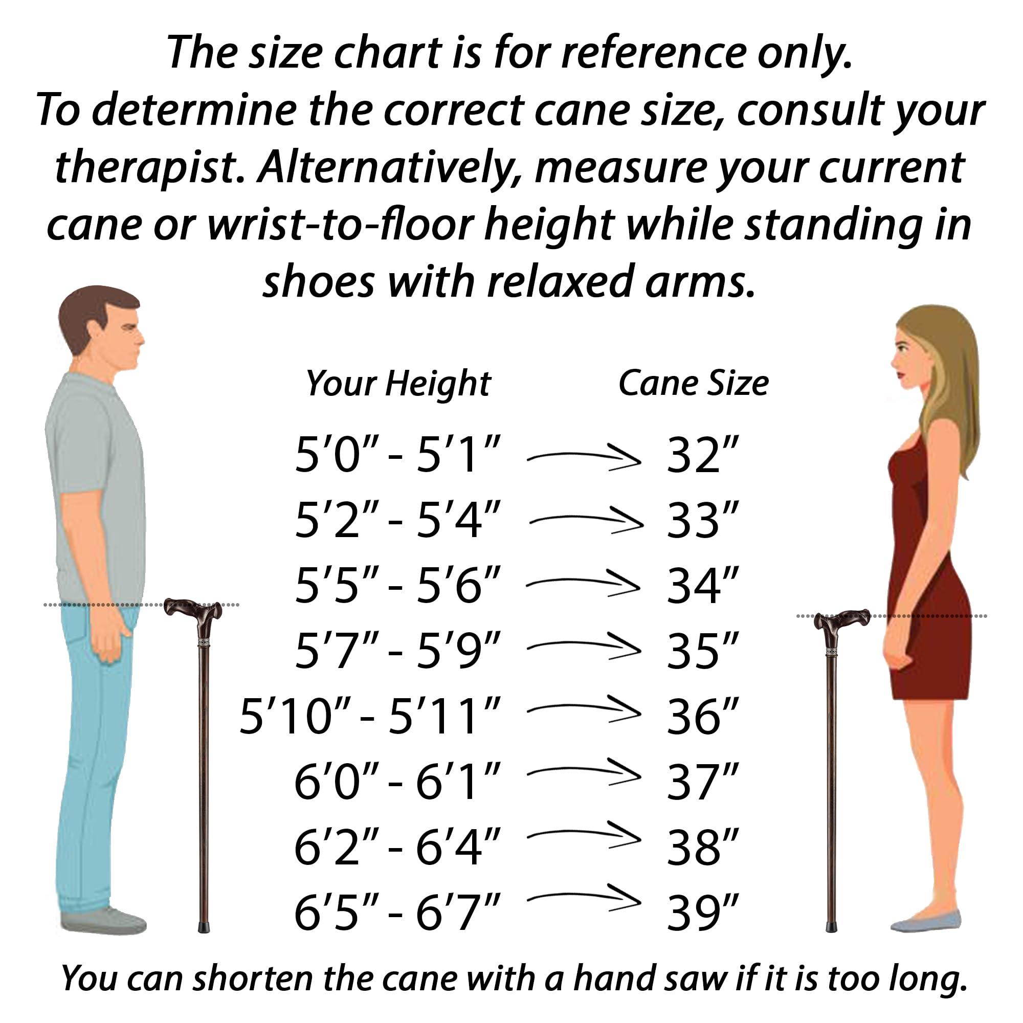 Asterom Asterom Walking Cane - Handcrafted, Ergonomic, Wooden - Canes for Men & Women, Cool Walking Sticks for Seniors (Walnut, 35 Inches)