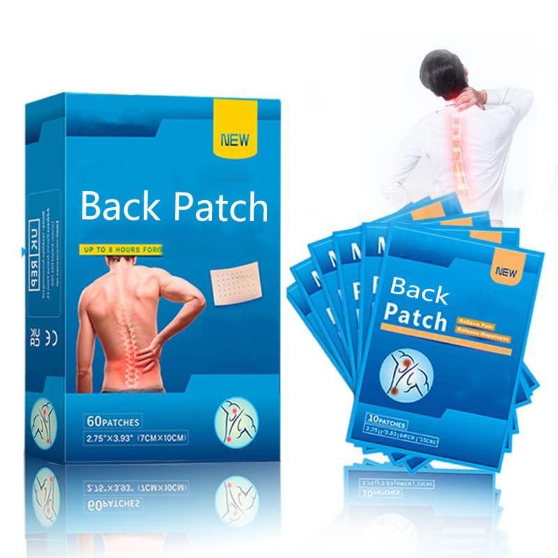 MQUPIN 60PCS Pain Relief Patches, Heat Patches for Back, Neck, Shoulder & Knee Pain, Fast-Acting Herbal Arthritis Relief, Warming Joint & Lumbar Support