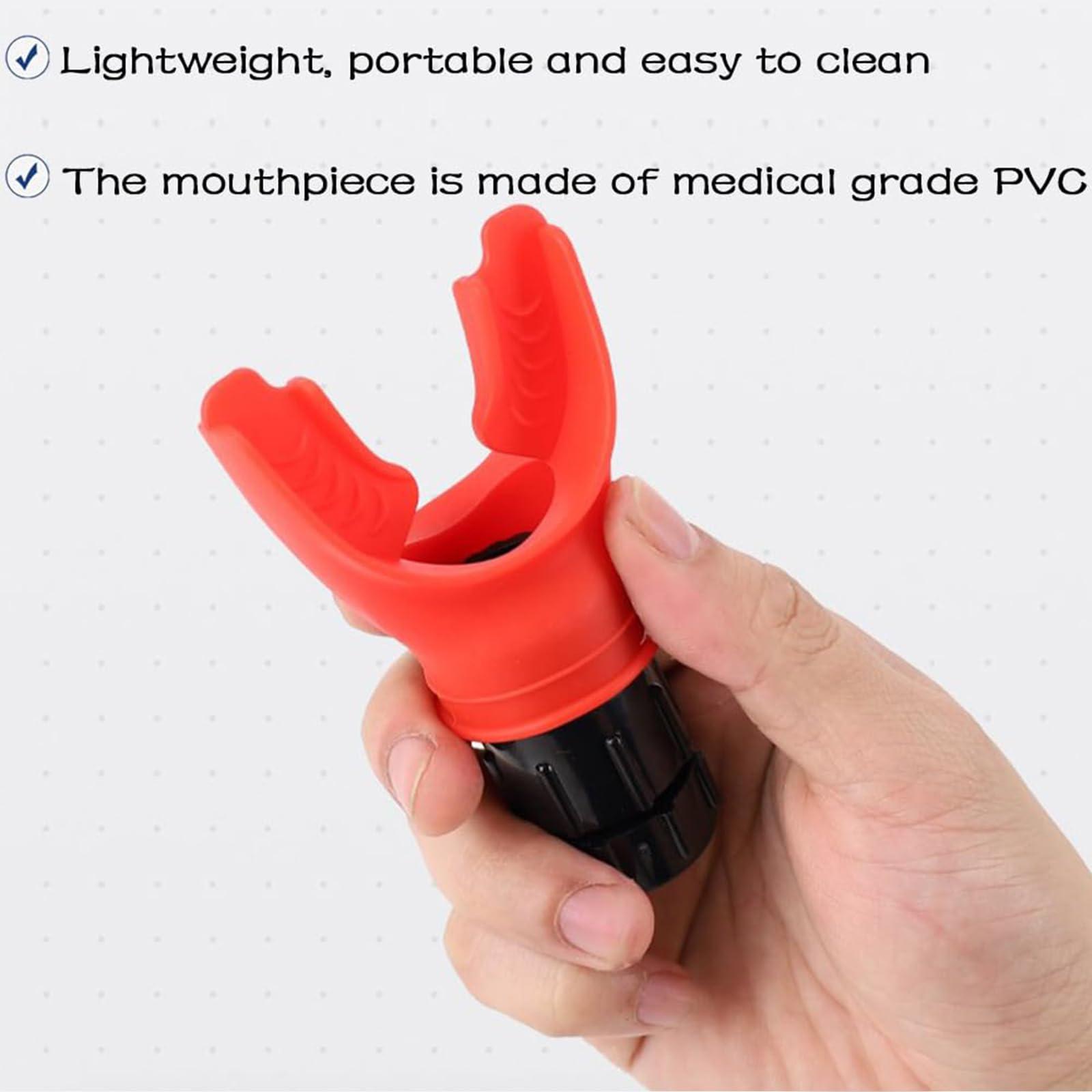 FreshCart Basics Breath Booster Lung Trainer 2pcs - Improve Stamina & Endurance with Portable Breathing Trainer for Men and Women, Adjustable Resistance