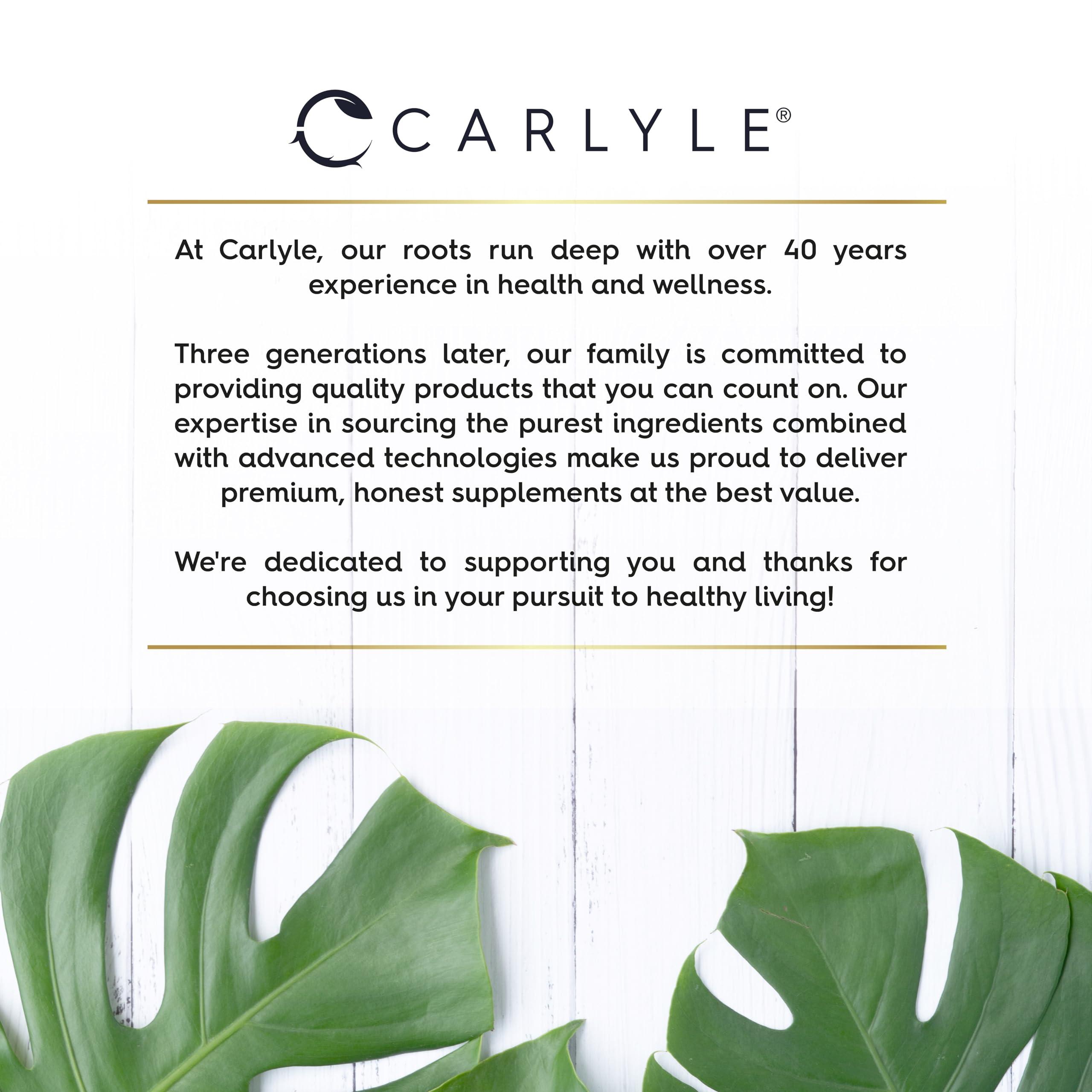 Carlyle Odourless Garlic Capsules 15,000mg | 365 Count (1 Year Supply) | High Strength Garlic Oil Pearls with Allicin | No Artificial Preservatives | by Carlyle