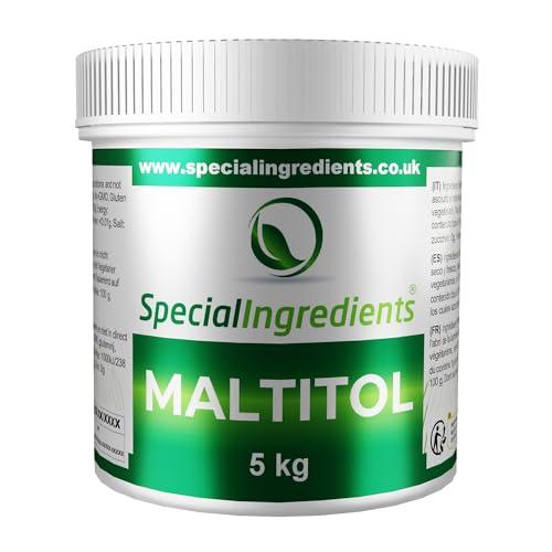 SPECIAL INGREDIENTS Maltitol Powder 5kg Premium Quality, Vegan, Non-GMO, Gluten Free, Non-irradiated Recyclable Container
