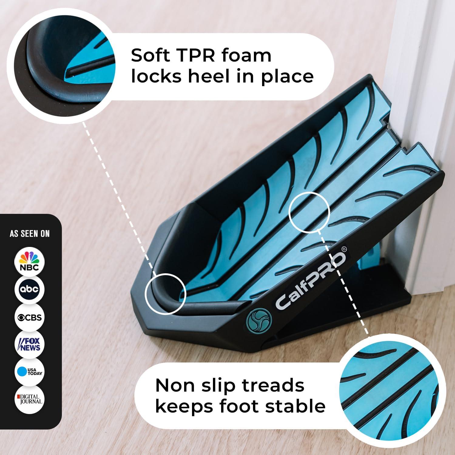 CALFPRO CalfPro Deep Calf Stretcher - Slant Board Stretching for Plantar Fasciitis & Achilles Tendonitis, Feet Mobility & Heel Pain Relief, Incline Wedge for Strained Ankle - Foot Rocker Stretch Replacement