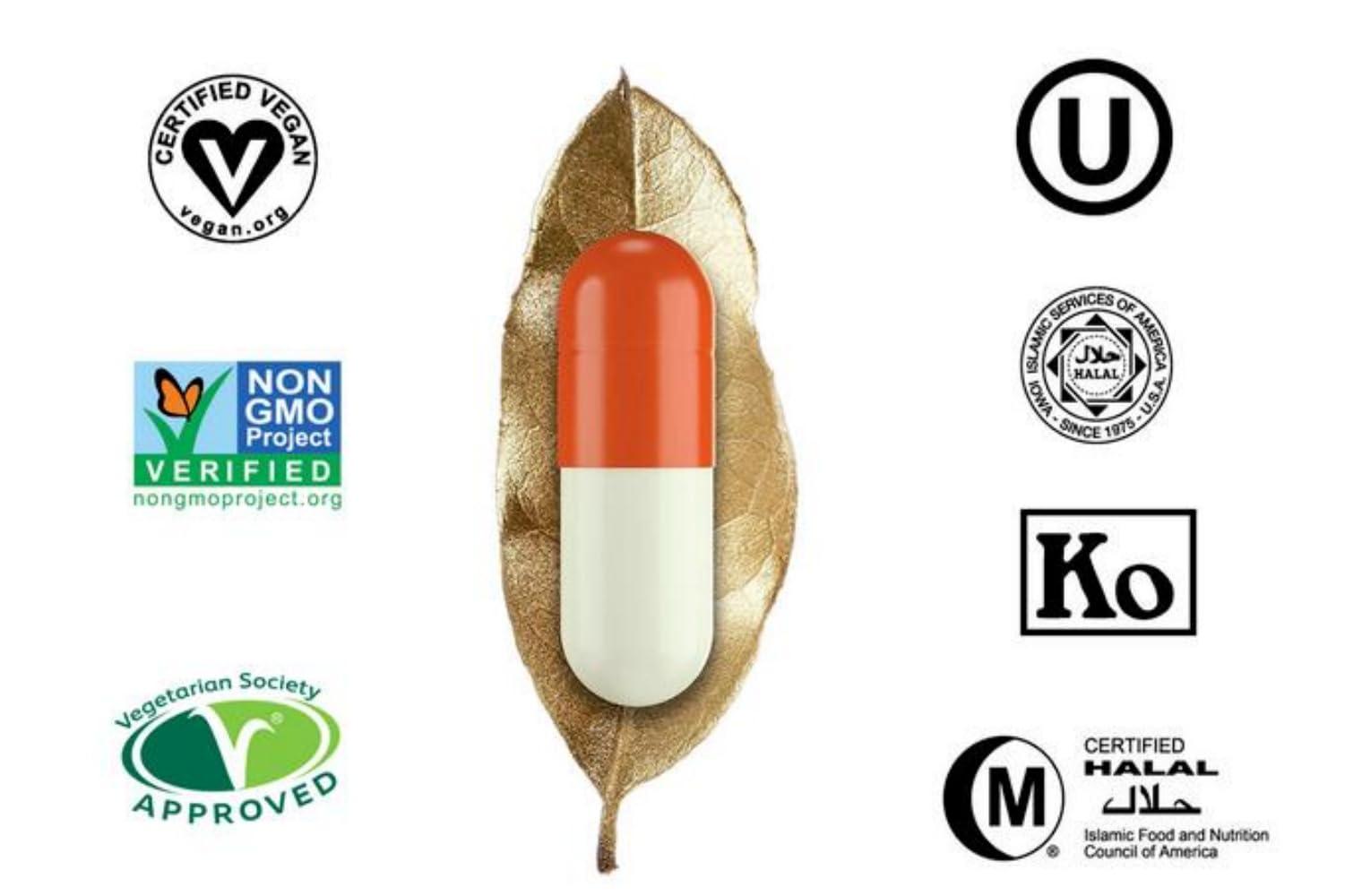 pure capsules Pure Capsules Size 1 Empty Capsule Yellow White-Size 1 Yellow White Empty Gelatin Capsules Gelatine Hard Pill Capsule - Self Fill,Kosher,Non-GMO, SGS Certified,Gluten Free (500)